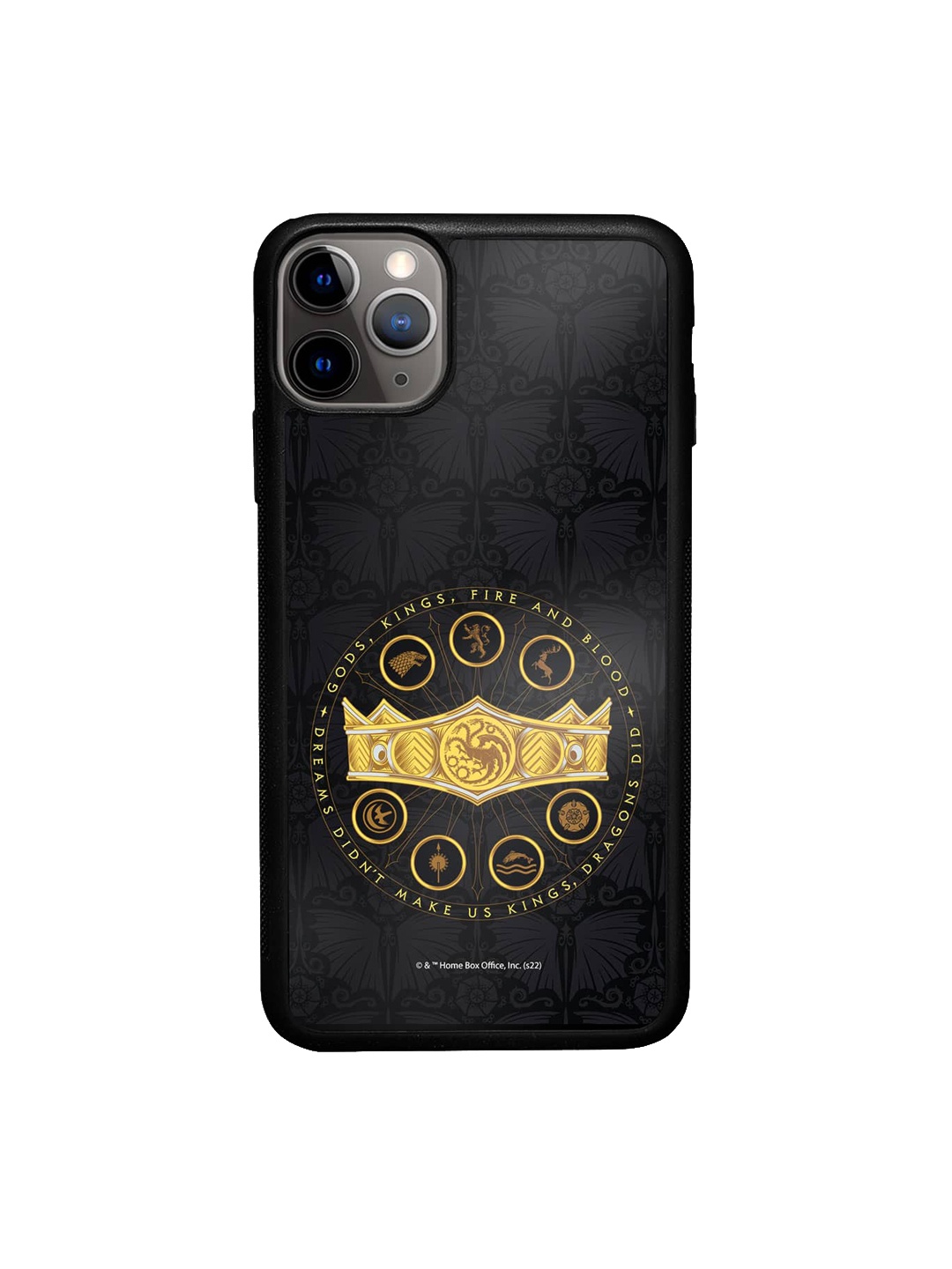 

macmerise Seven Kingdoms Crown iPhone 11 Pro Bumper Case Cover, Black