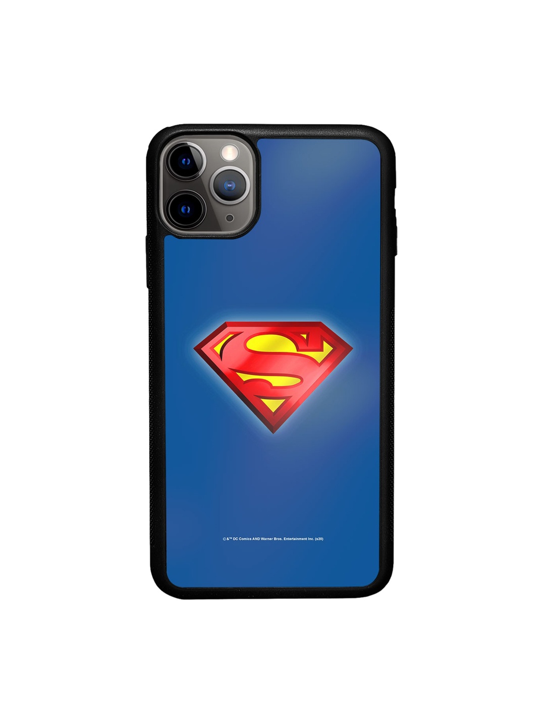 

macmerise Unisex Logo Superman iPhone 11 Pro Bumper Case Cover, Blue