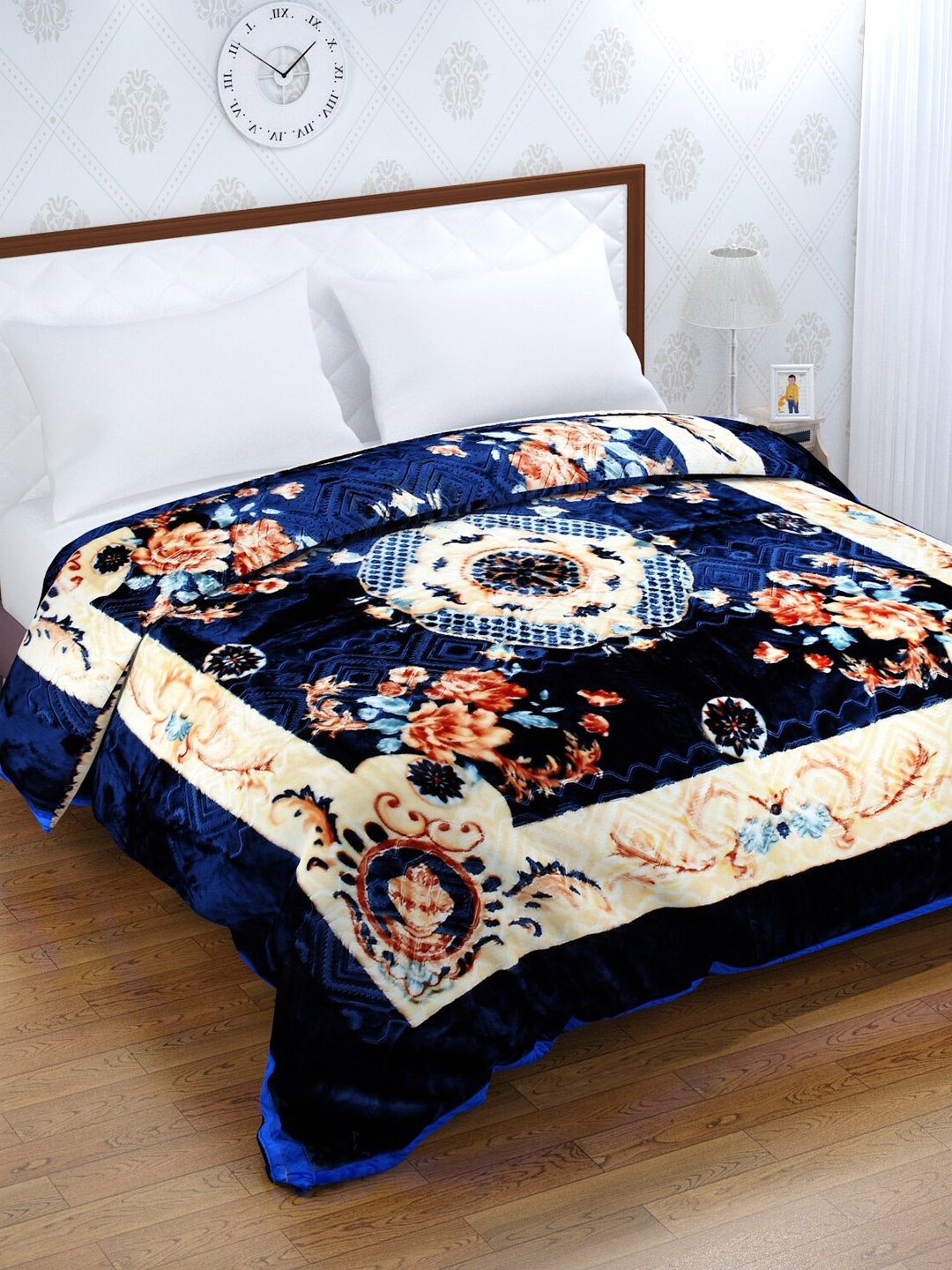 

Florida Blue Mink 900 GSM Heavy Winter Double Bed Blanket