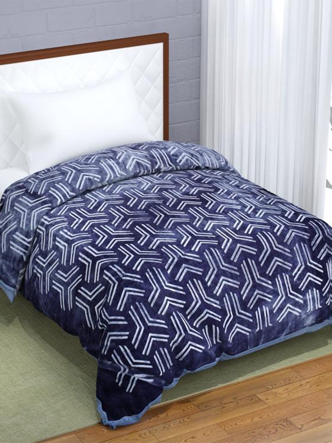 

Florida Blue Mink 950 GSM Heavy Winter Single Bed Blanket