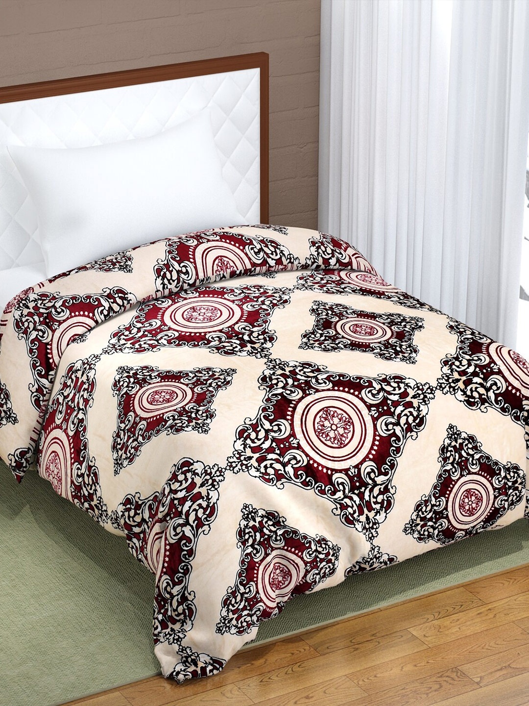 

Florida Cream Mink 500 GSM Mild Winter Single Bed Blanket