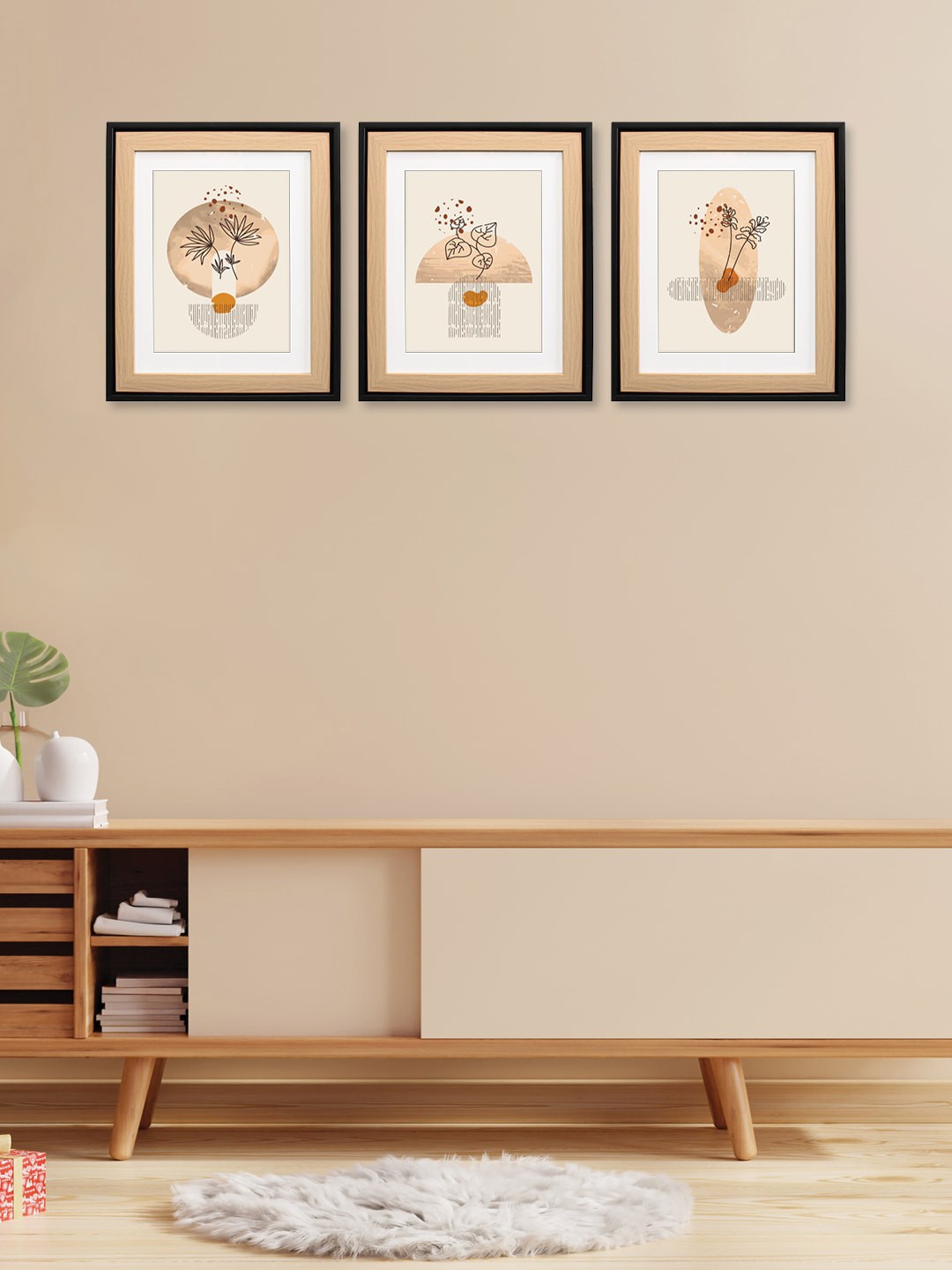 

RANDOM Beige & Brown 3 Pieces Printed Wall Art