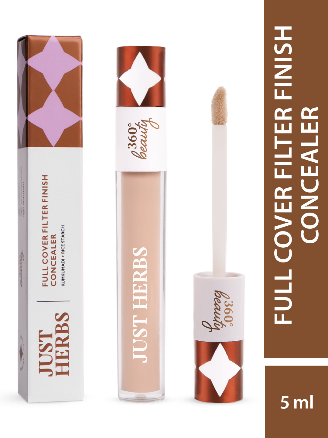 

Just Herbs Full Cover Filter Finish Concealer - 5ml - Sand 05, Nude