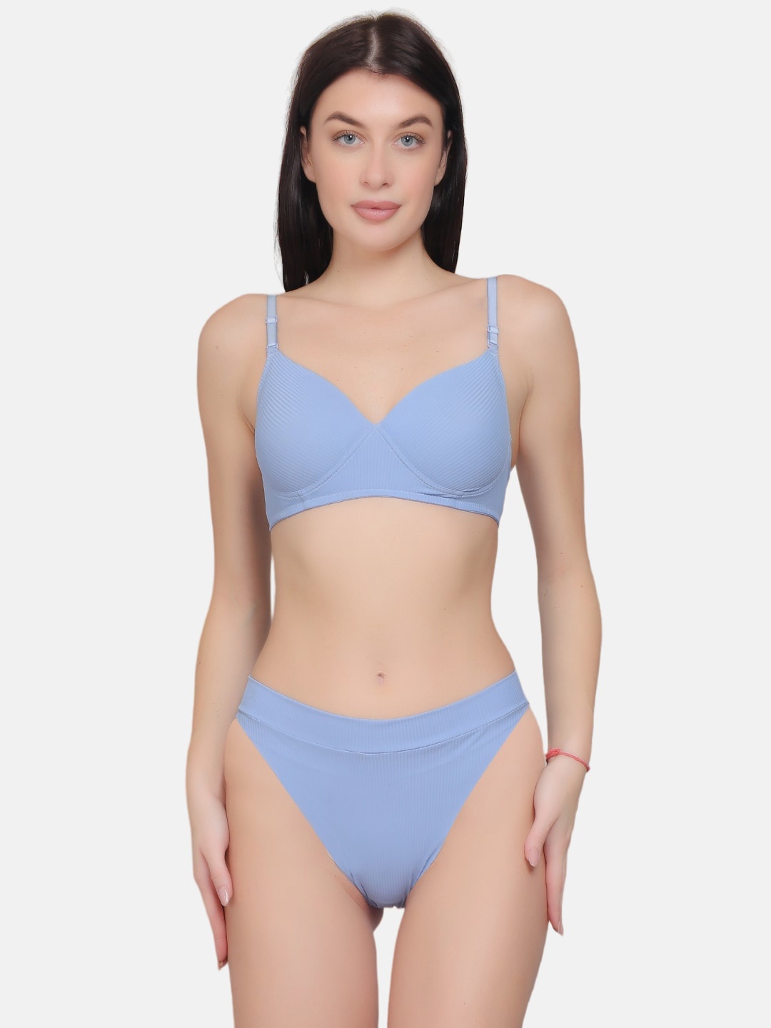 

CURWISH Beautiful Basics Ribbed Bikini Brief, Blue