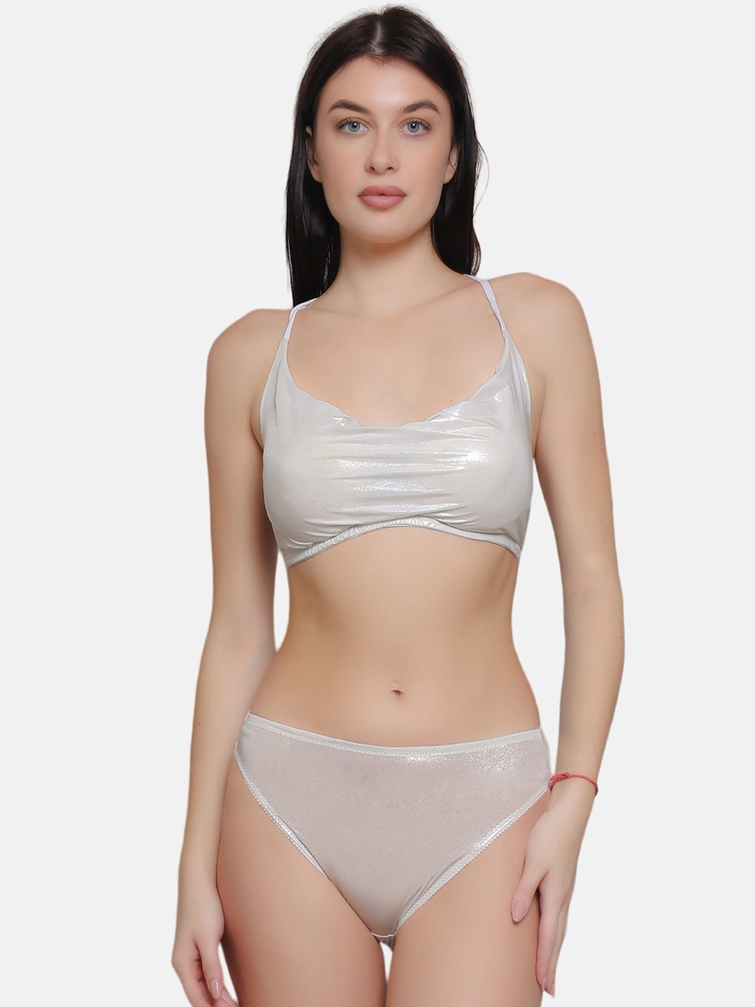 

CURWISH Heavily Padded Lingerie Set, Off white