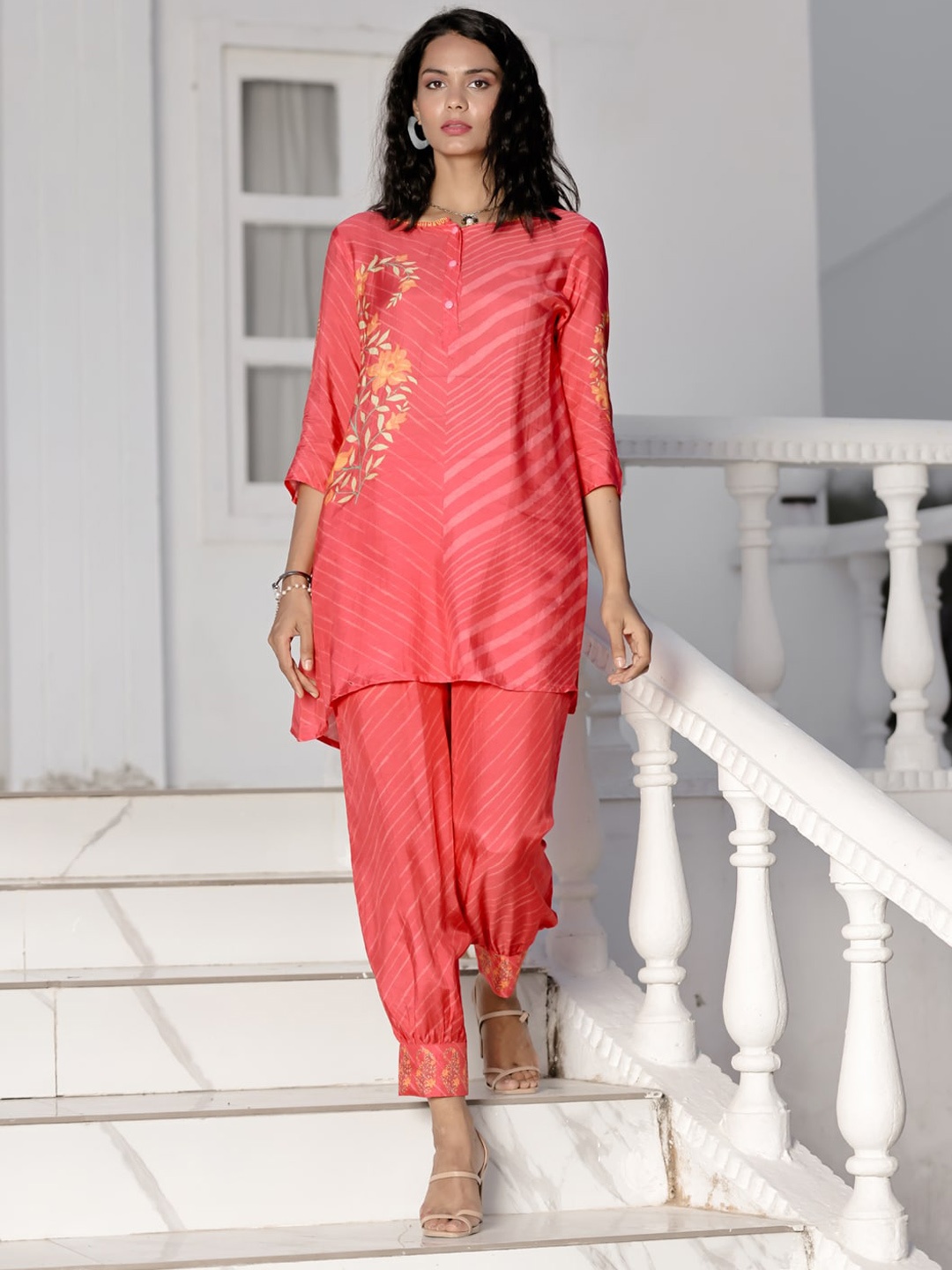 

Readiprint Ethnic Motifs Co-Ord Set, Red