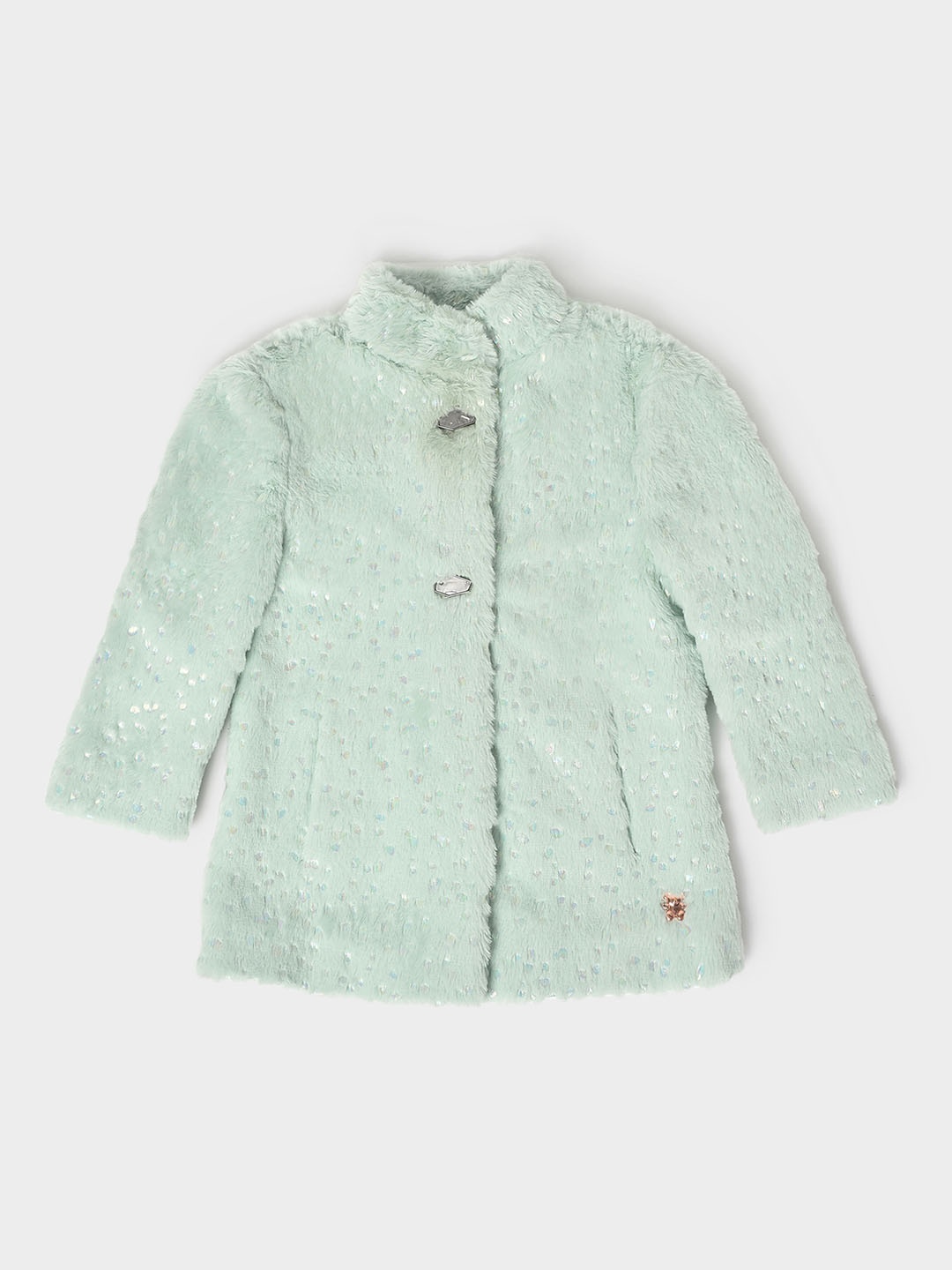 

MiArcus Kids Single Breasted Peacoat, Green