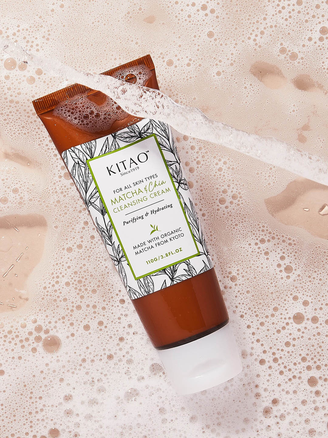 

KITAO Matcha & Chia Purifying & Hydrating Cleansing Cream - 110g, White