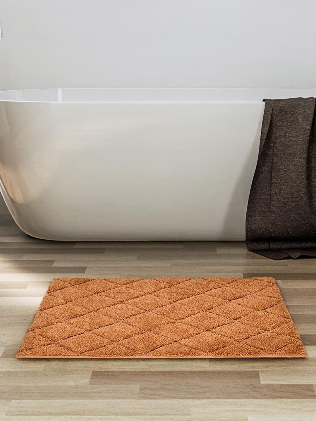 

Athome by Nilkamal Dark Beige 600 GSM Bath Rug