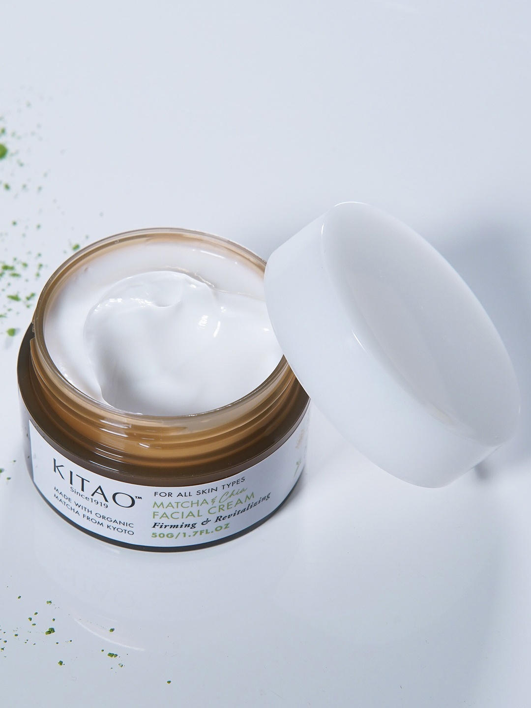 

KITAO Matcha & Chia Facial Cream - 50g, White