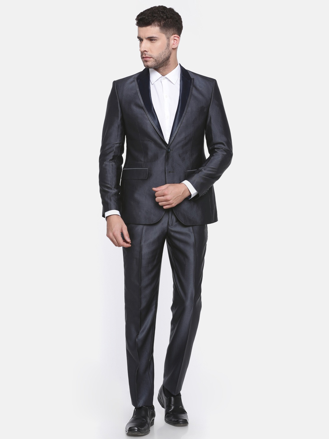 

Park Avenue Blue Super Slim Fit Single-Breasted Tuxedo Suit