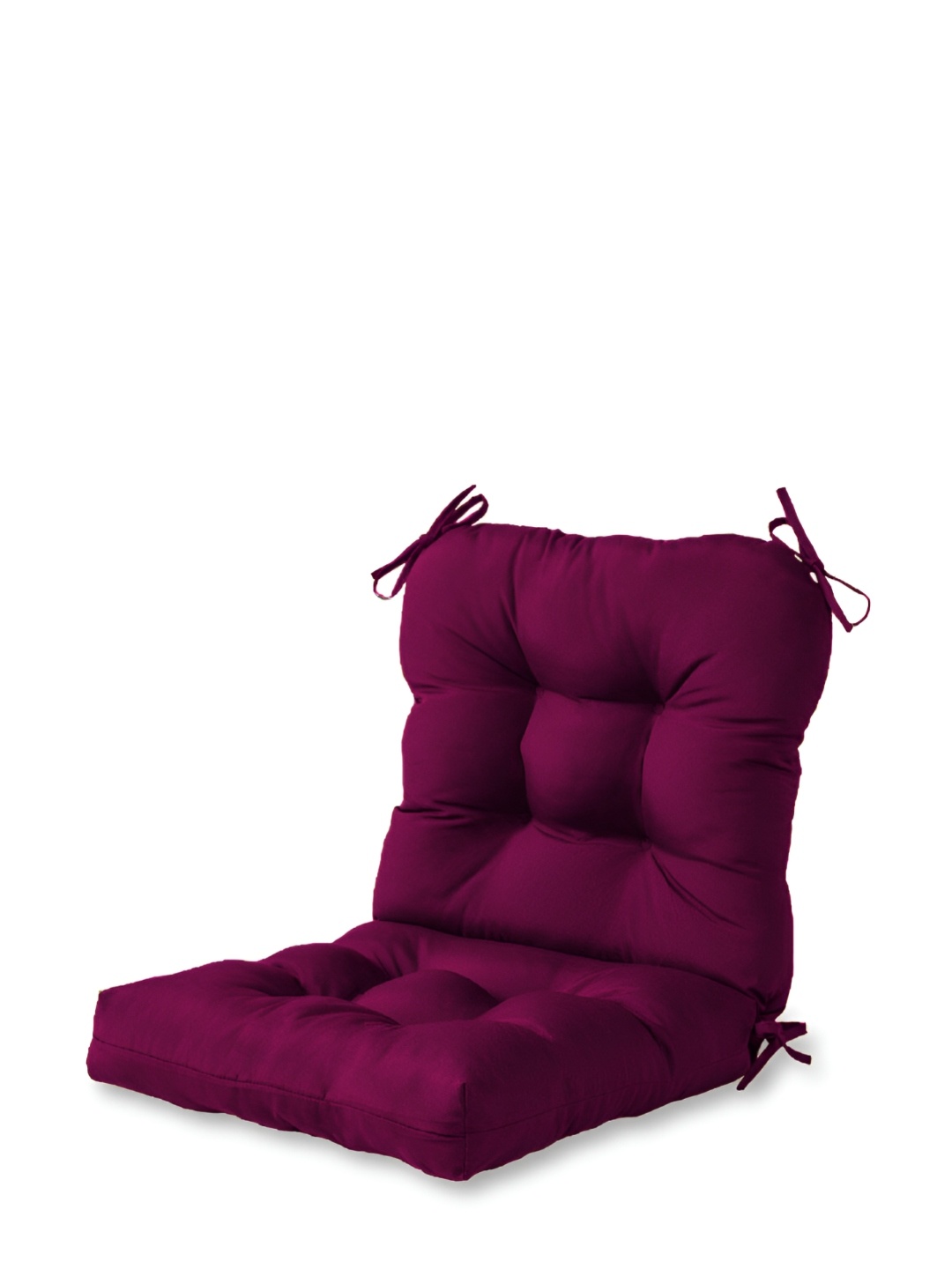 

DADDY COOL Swing 2 Pcs Burgundy Quilted Chair Pads, Purple