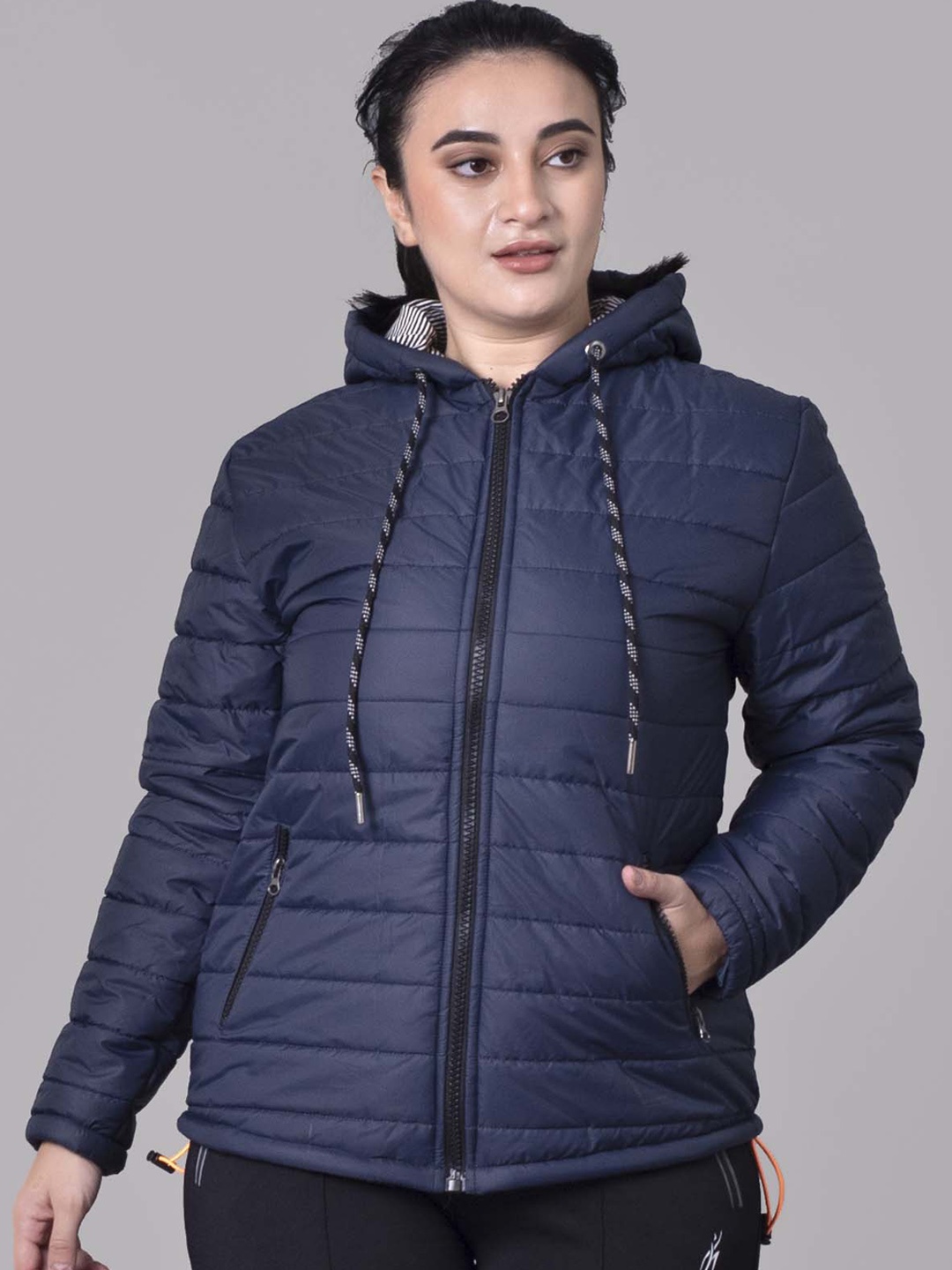 

Keepfit Hooded Puffer Jacket, Blue