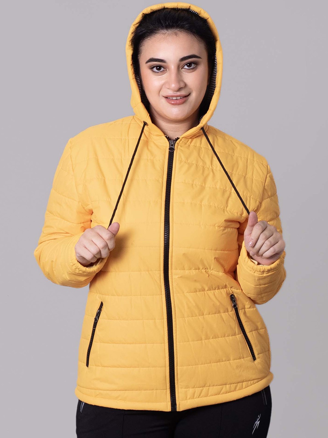 

Keepfit Hooded Lightweight Puffer Jacket, Yellow