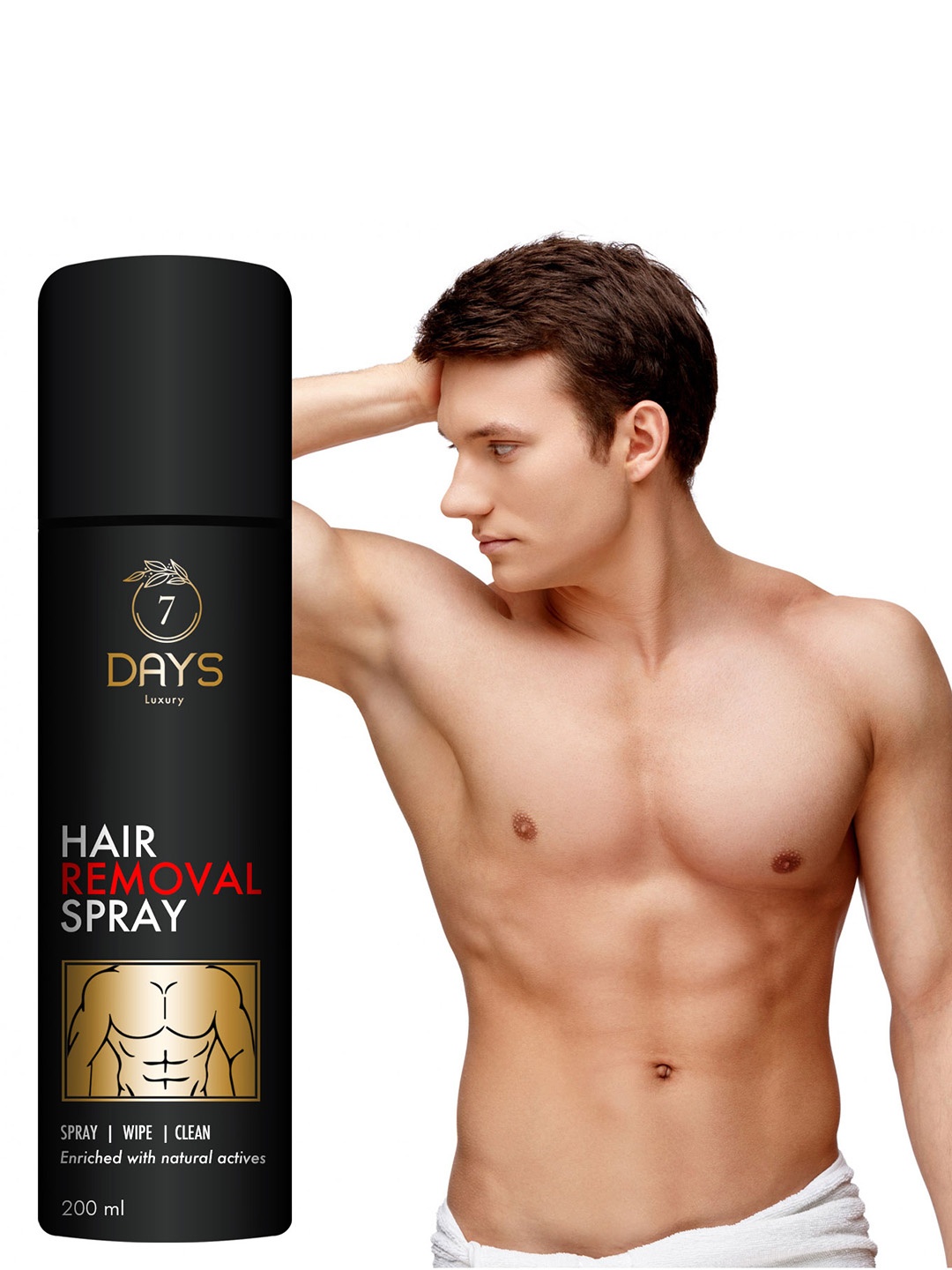 

7 DAYS Luxury Hair Remover Spray - 200ml, Black