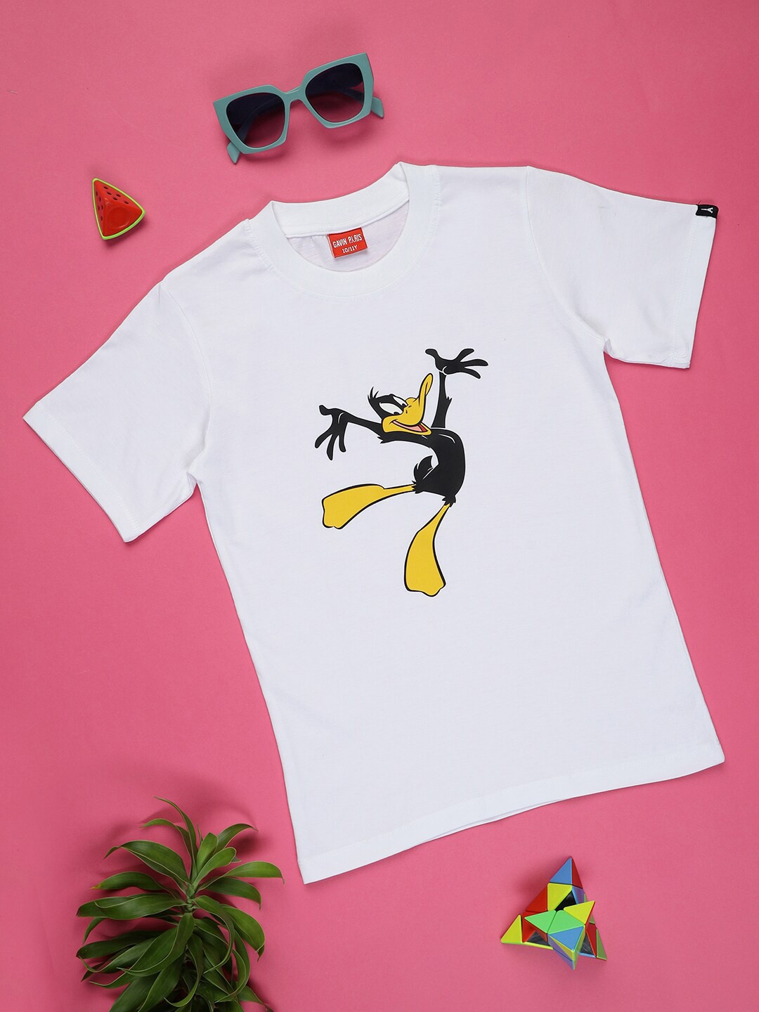 

Gavin Paris Girls Looney Tunes Printed Cotton T-shirt, White