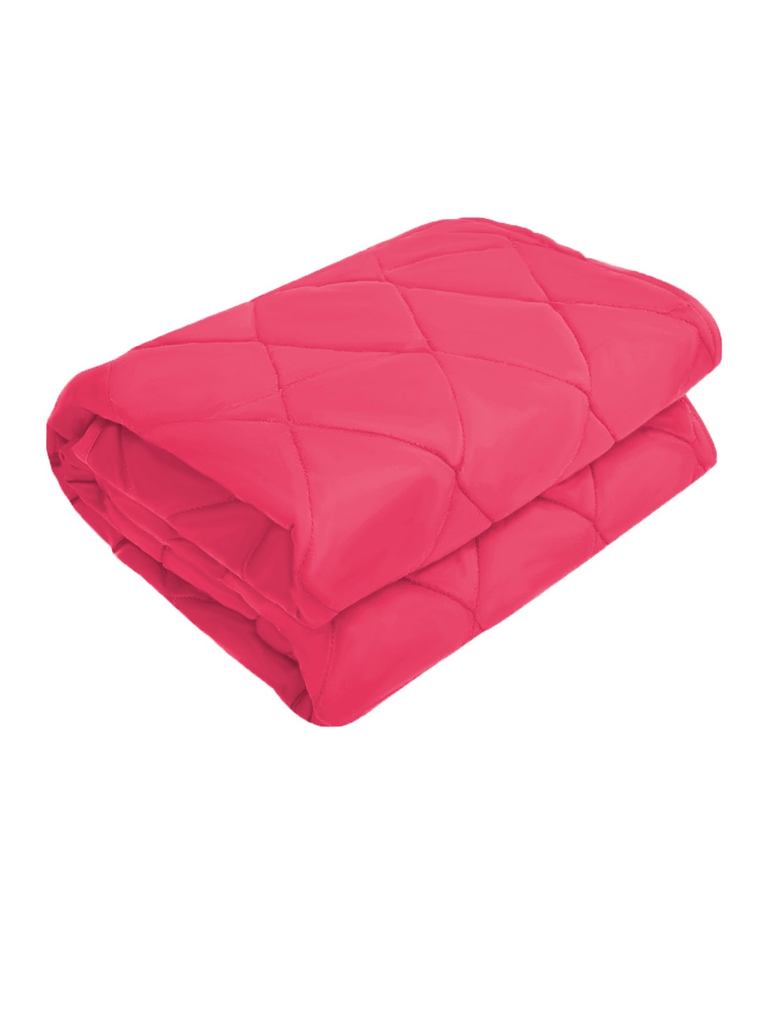 

Adbeni Pink Quilted Cotton Waterproof Dry Sheet King Bed Mattress Protector