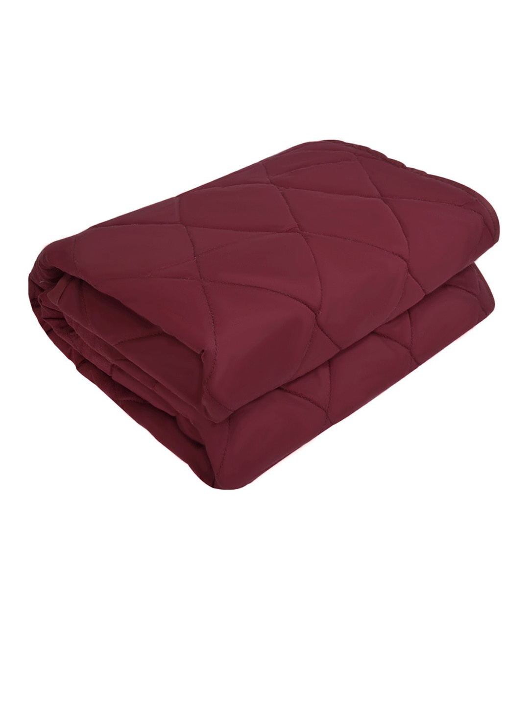 

Adbeni Maroon Quilted Waterproof Cotton King Bed Quick Dry Sheet Mattress Protector