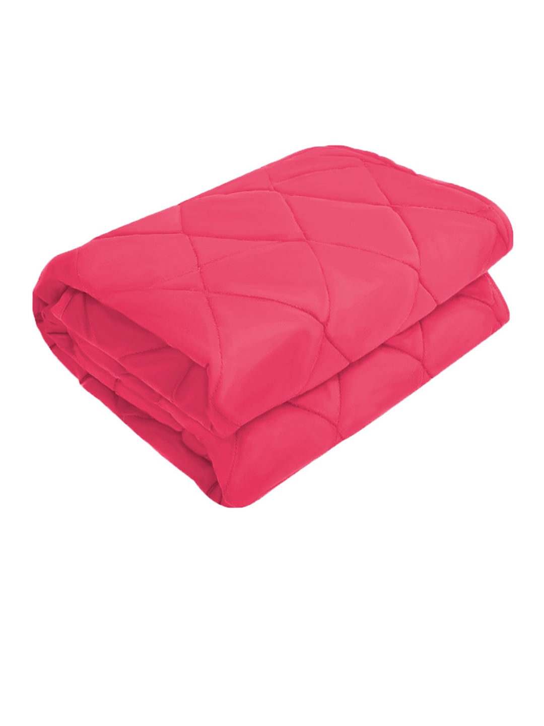 

Adbeni Pink Quilted Cotton Waterproof Dry Sheet King Bed Mattress Protector