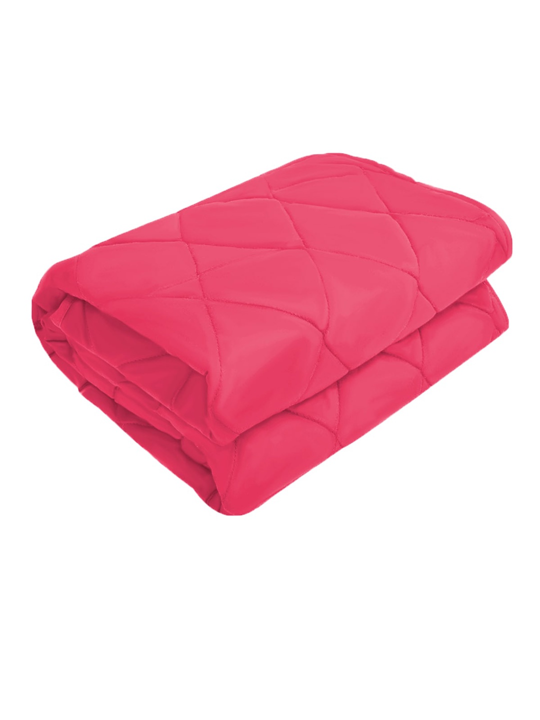 

Adbeni Kids Pink Quilted Waterproof Cotton Bed Mattress Protector