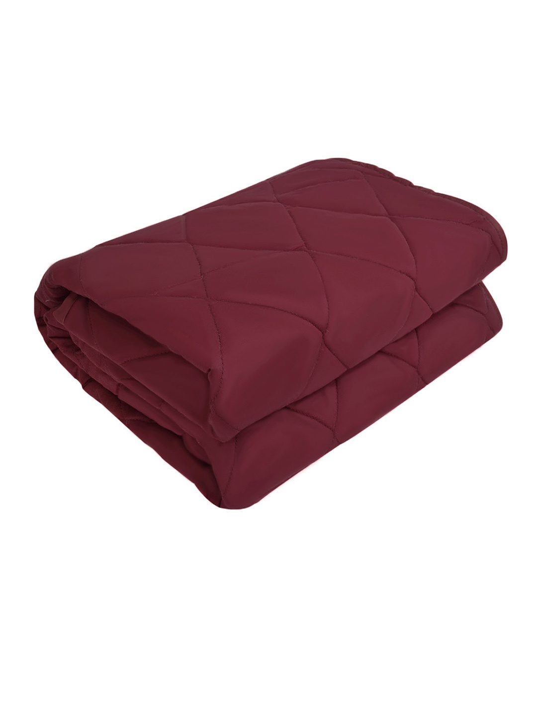 

Adbeni Maroon Cotton Quilted Waterproof Quick Dry Single Bed Bed Mattress Protector