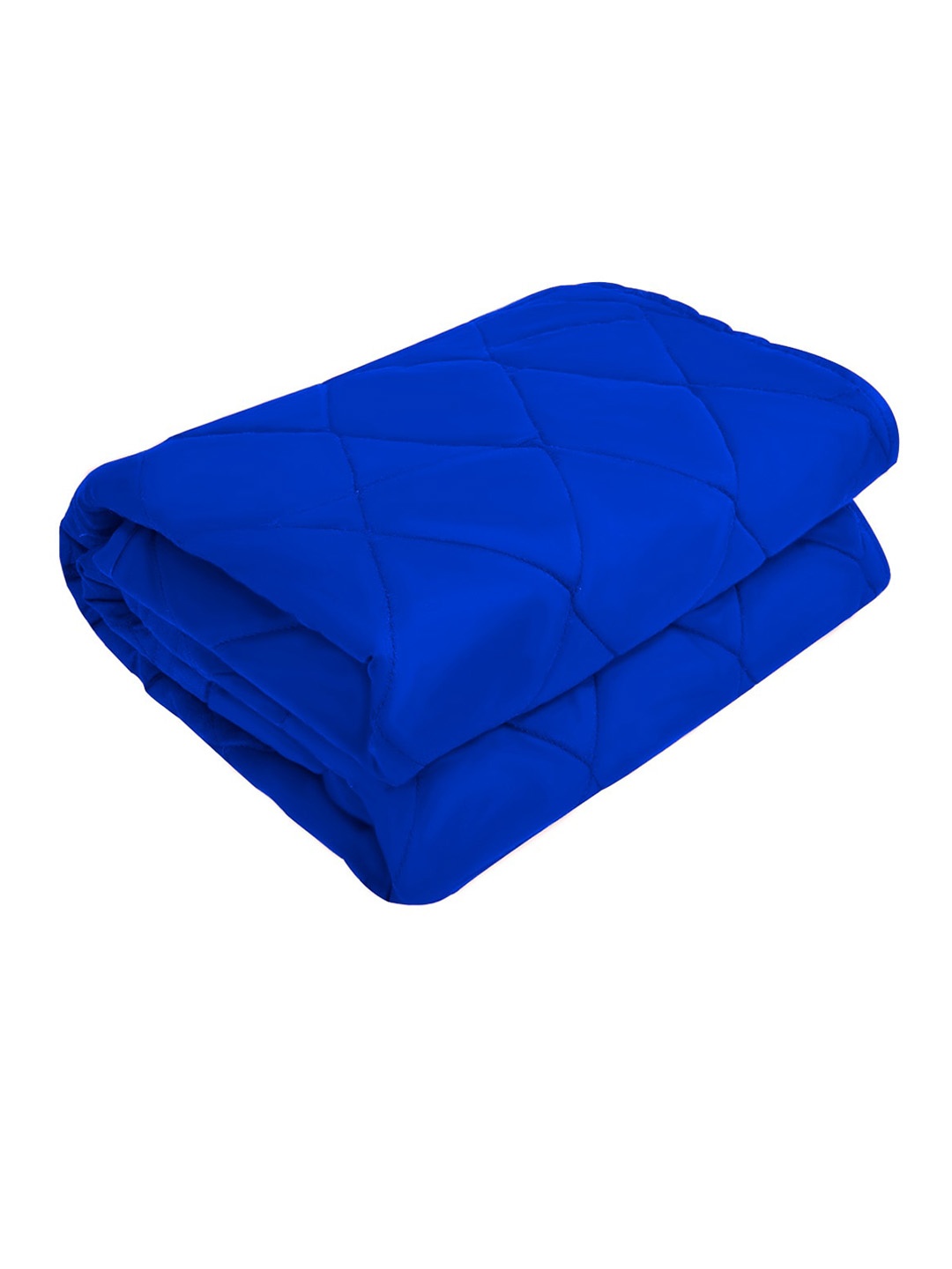 

Adbeni Blue Cotton Quilted Waterproof Quick Dry Single Bed Mattress Protector
