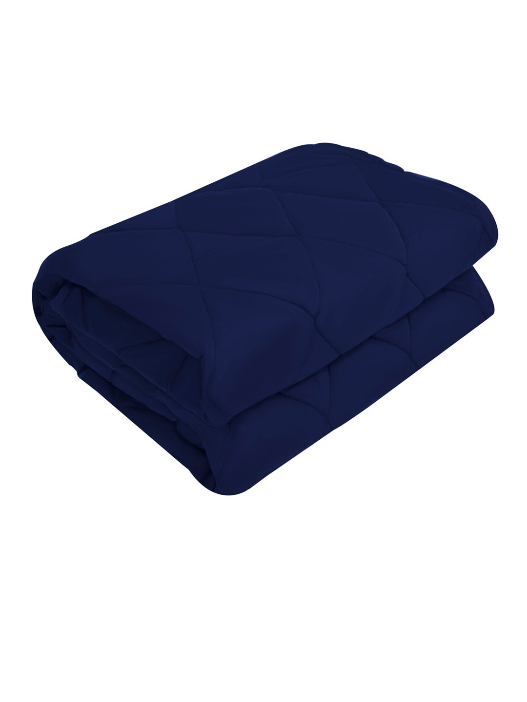 

Adbeni Navy Blue Quilted Waterproof Cotton Single Bed Dry Sheet Mattress Protector