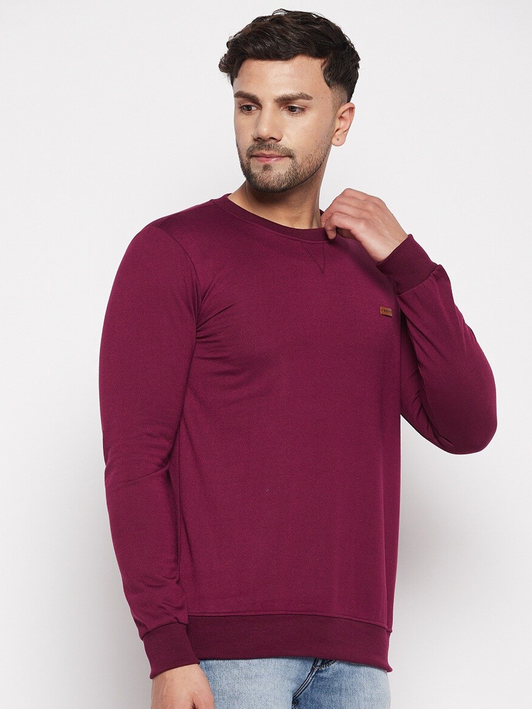 

STROP Round Neck Sweatshirt, Burgundy