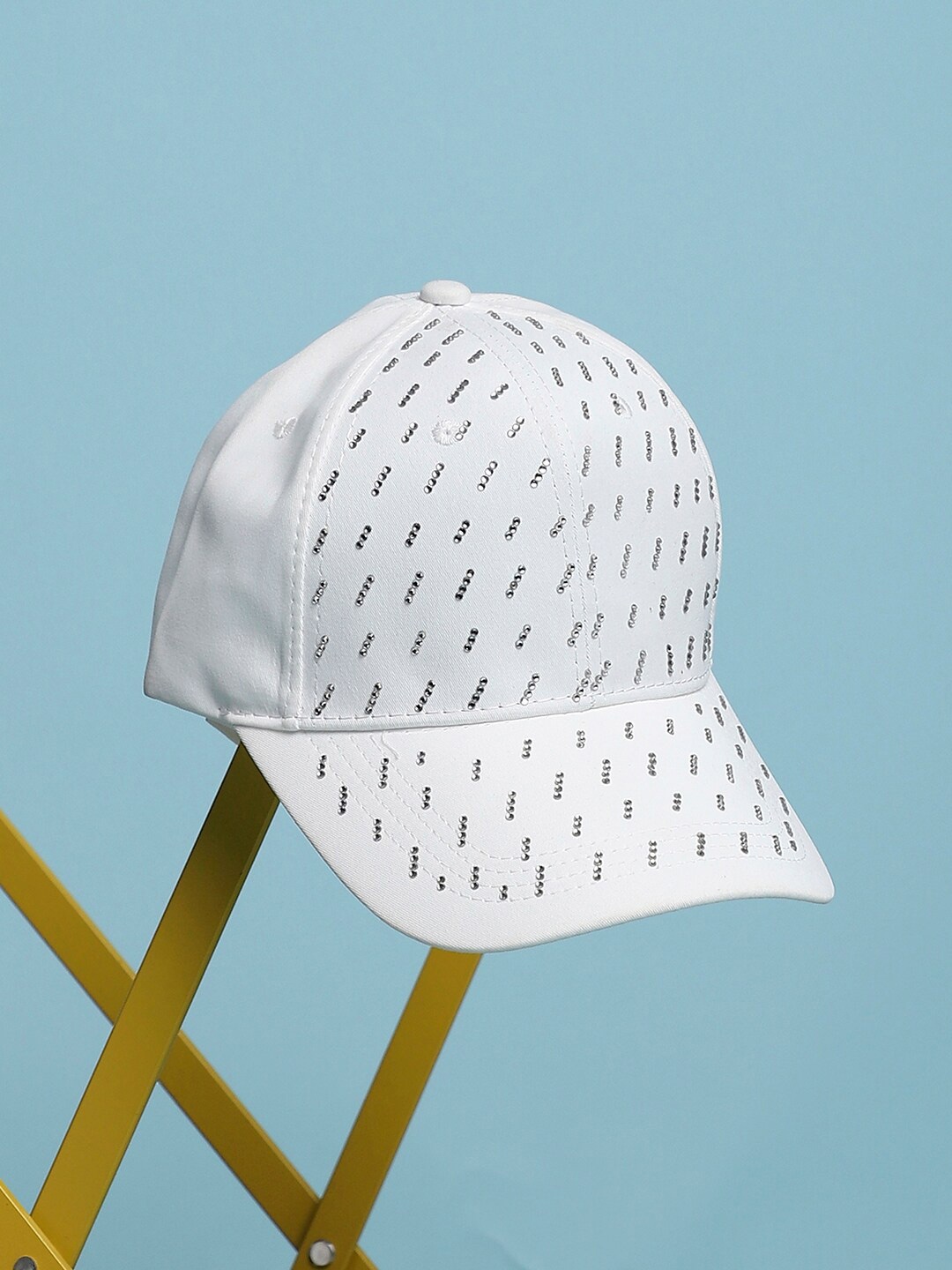 

HAUTE SAUCE by Campus Sutra Women Embellished Baseball Cap, White