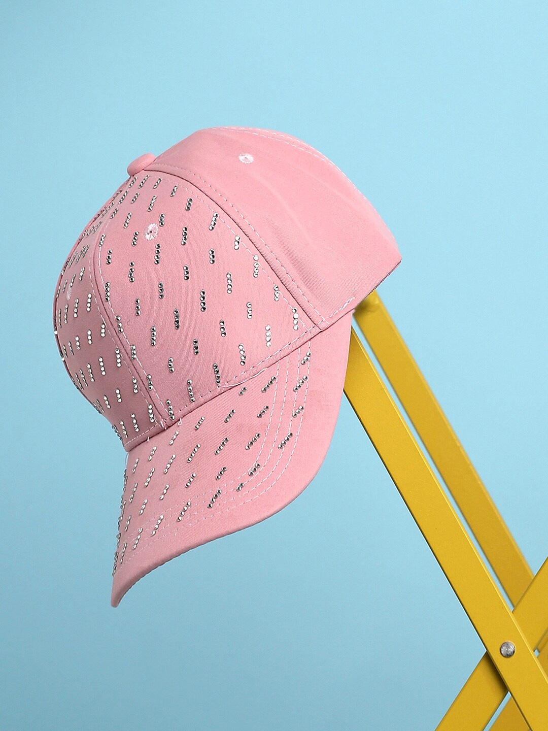 

HAUTE SAUCE by Campus Sutra Women Embellished Baseball Cap, Pink