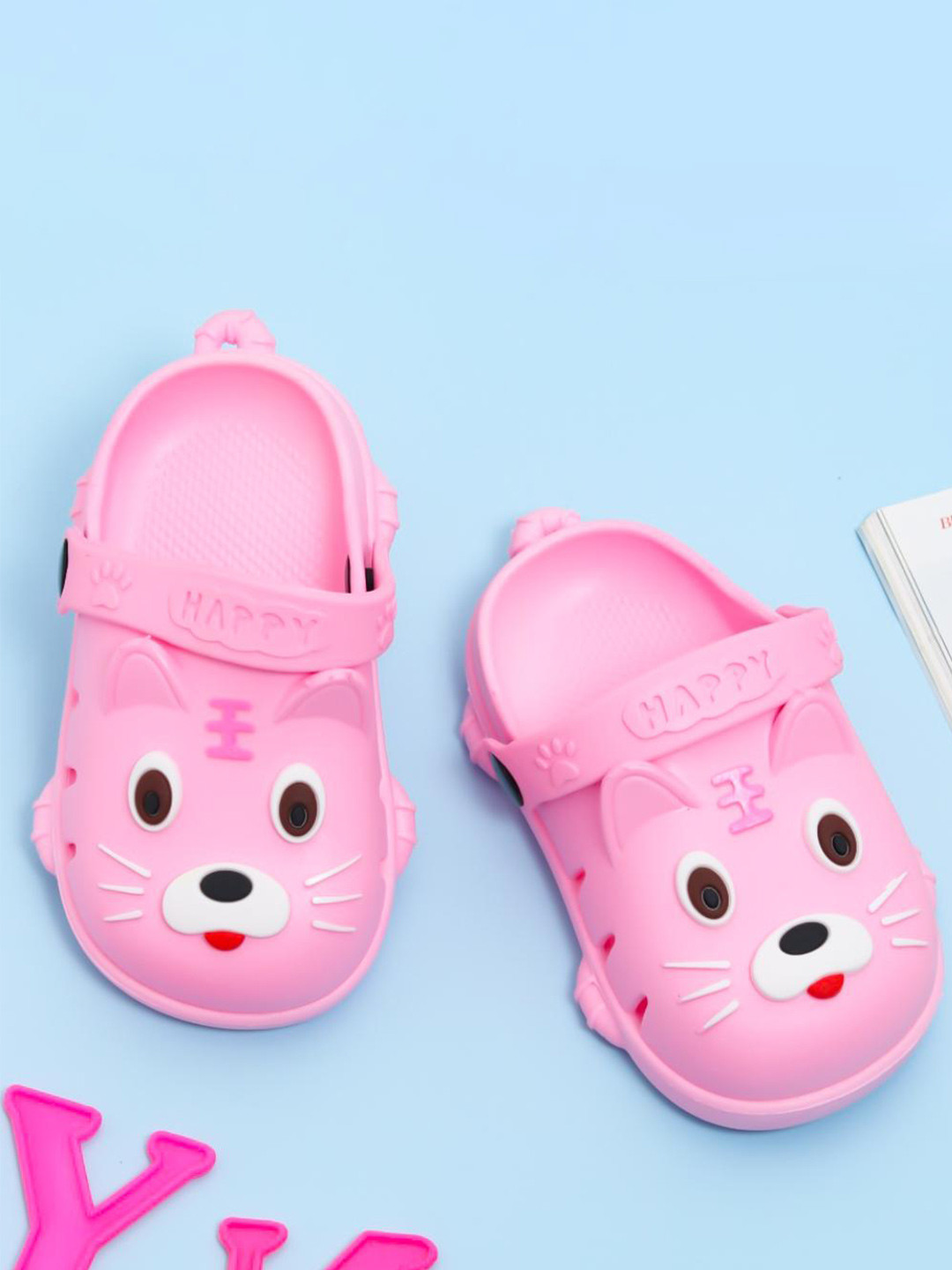 

Yellow Bee Infant Boys Cute Puppy Design Clogs, Pink