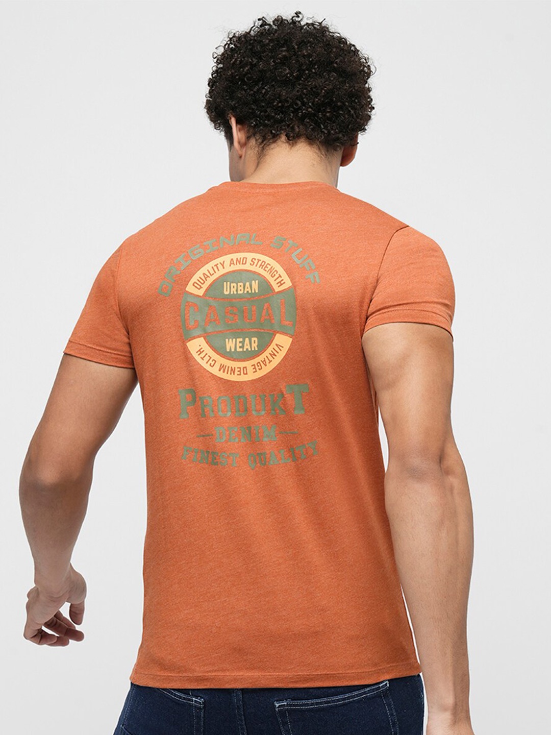 

Jack & Jones Typography Printed Slim Fit T-shirt, Red