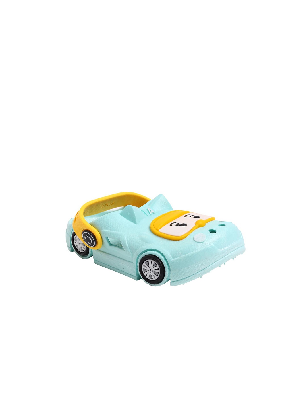 

Yellow Bee Girls Car Pattern Clogs, Sea green