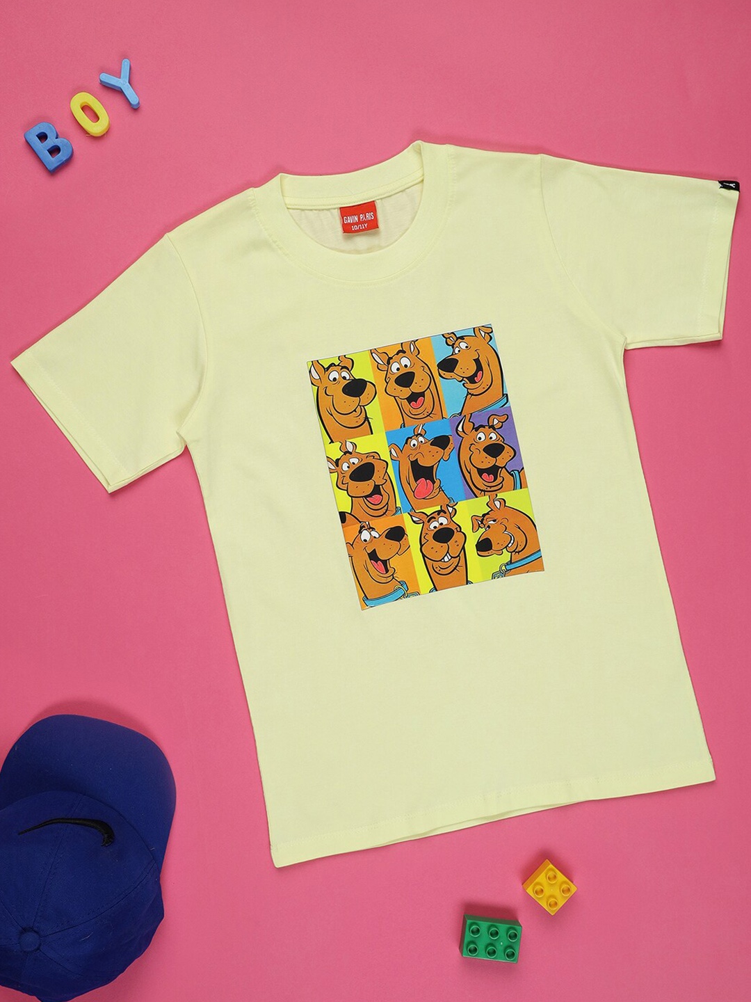 

Gavin Paris Boys Scobby -Doo Printed Bio Finish Pure Cotton T-Shirt, Yellow