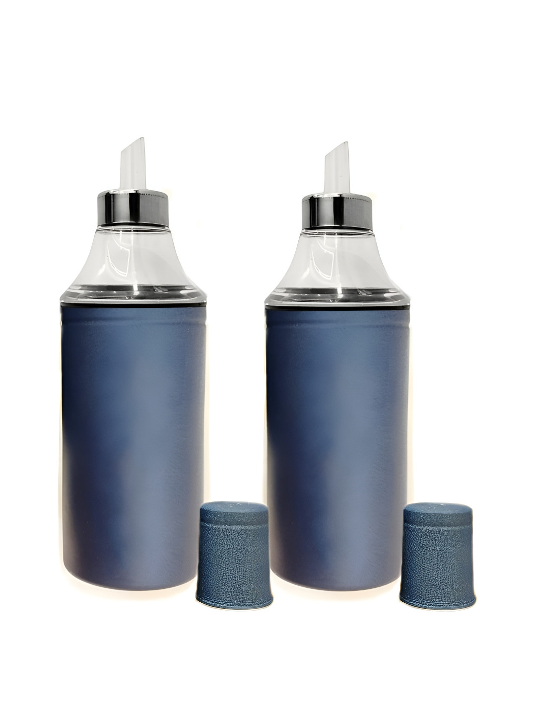 

ATROCK Blue 2 Pieces Stainless Steel Dishwasher Safe Oil Dispenser 1 L