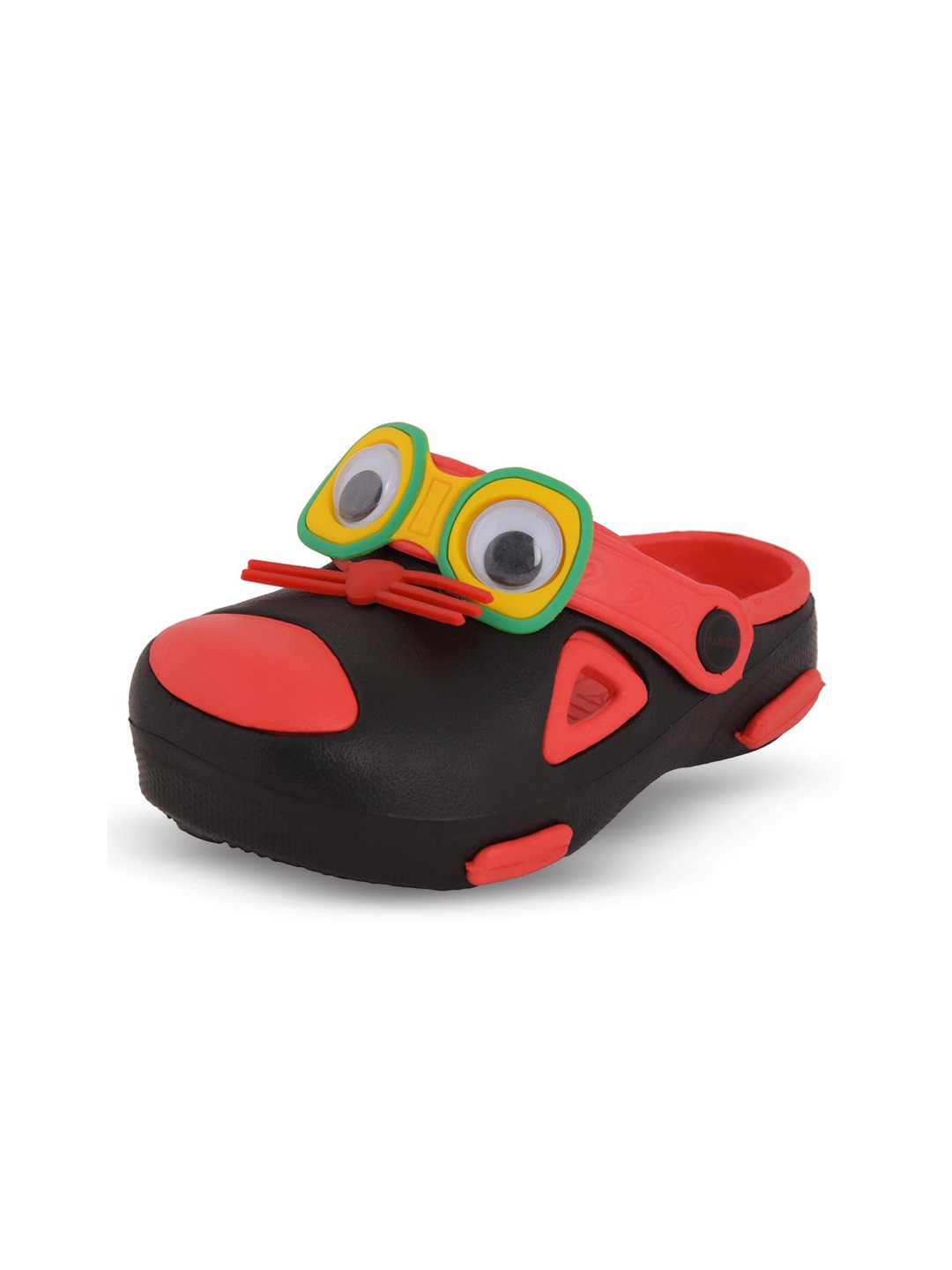 

Yellow Bee Girls Mouse Detail Rubber Clogs, Red