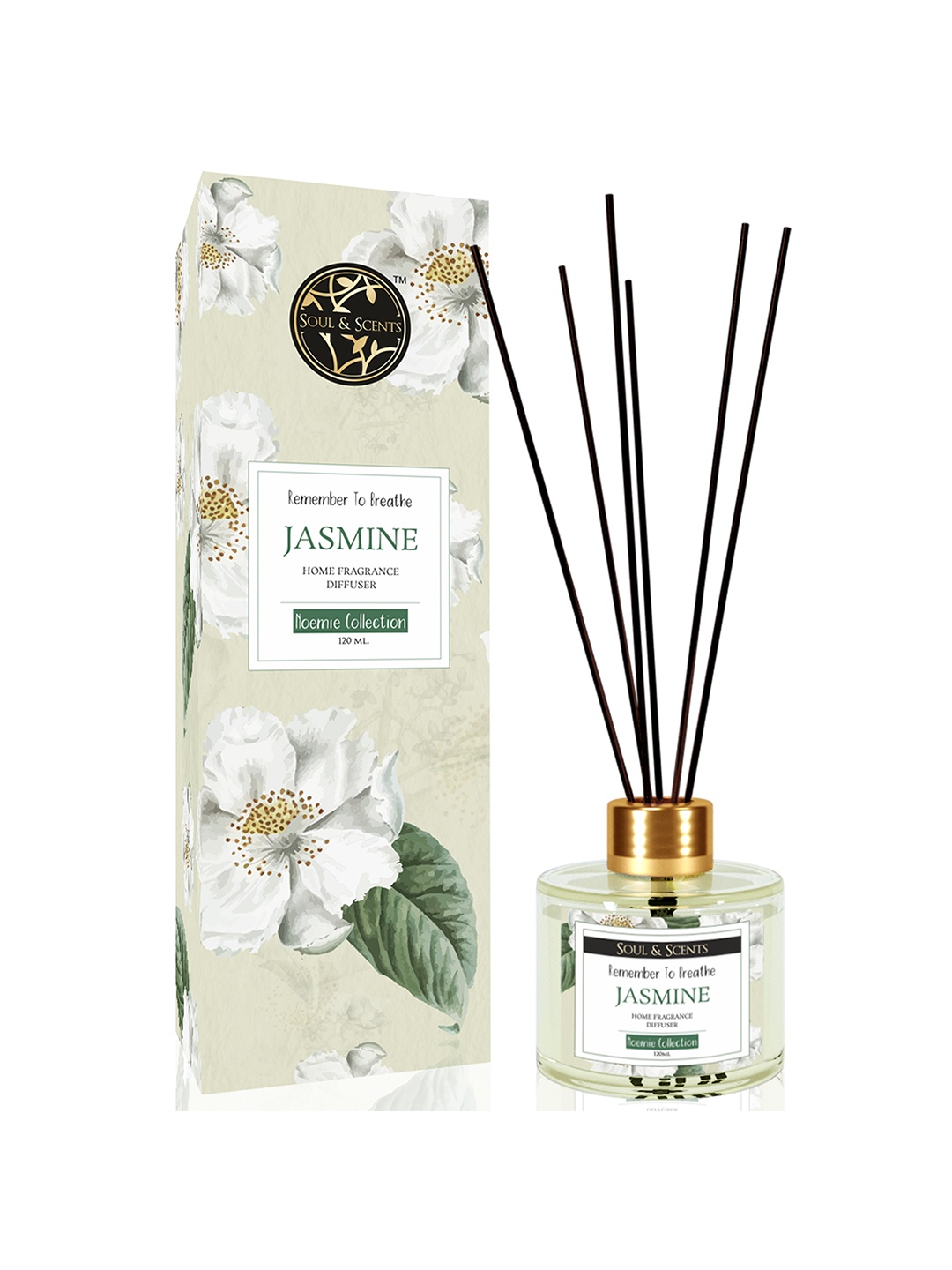 

SOUL & SCENTS Transparent Jasmine Aroma Oil Diffuser 120 ml