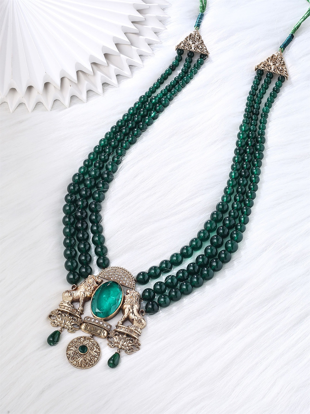 

COSA NOSTRAA Men Beaded Antique Necklace, Gold