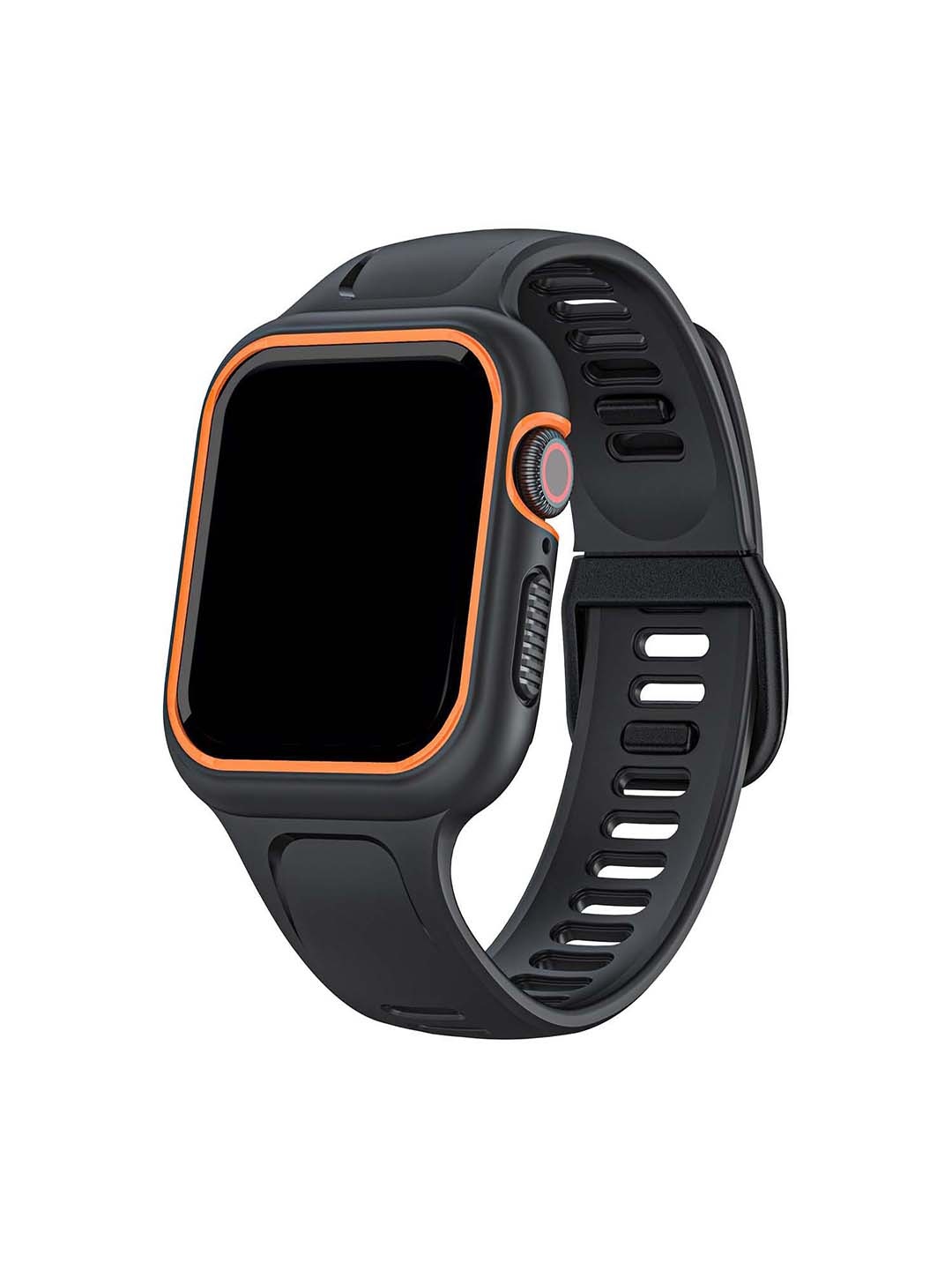 

DailyObjects Dual Lock Apple Smartwatch Strap With Protective Bumper Case, Orange