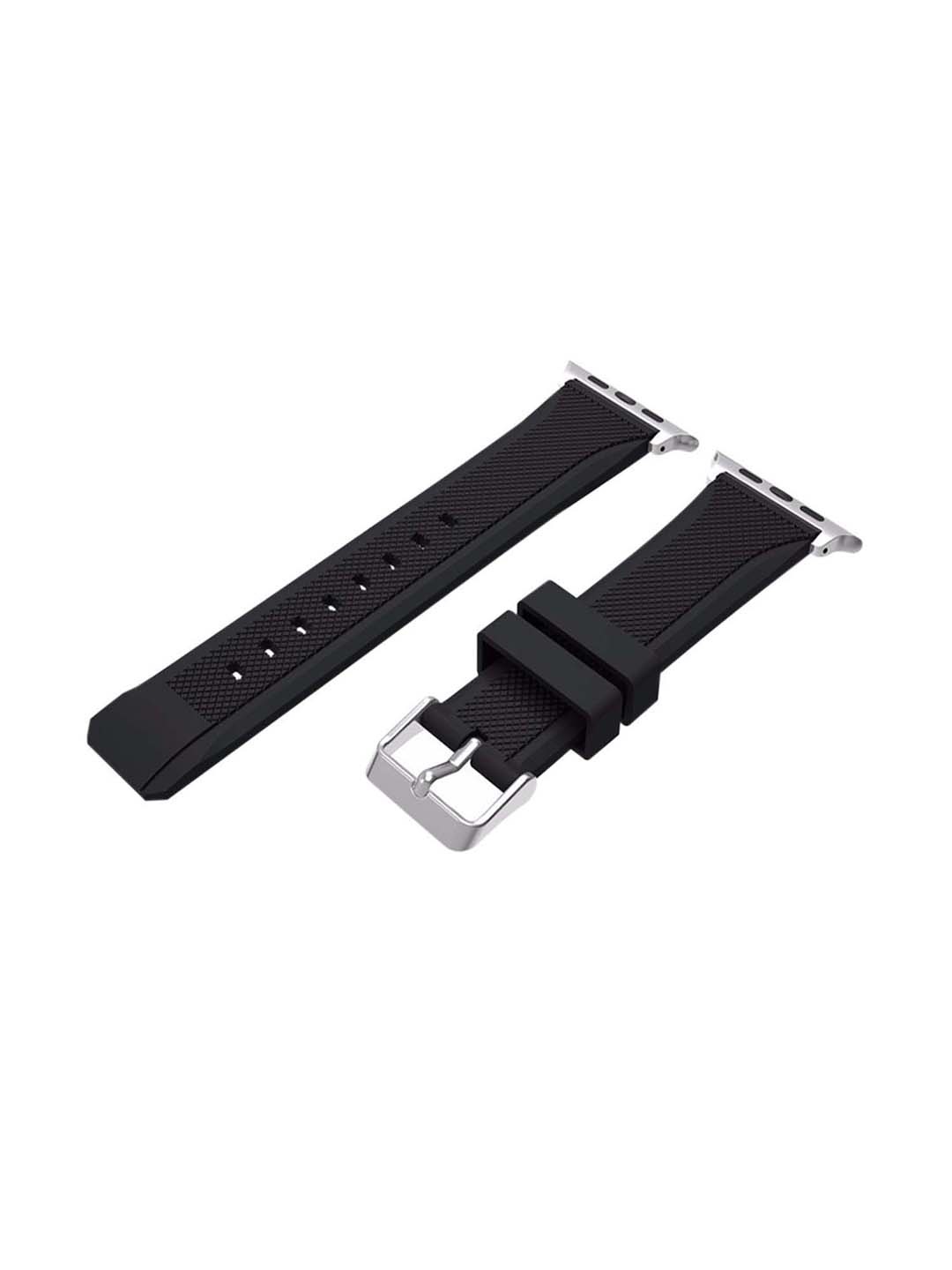 

DailyObjects Silicone Apple Smart Watch Strap, Black