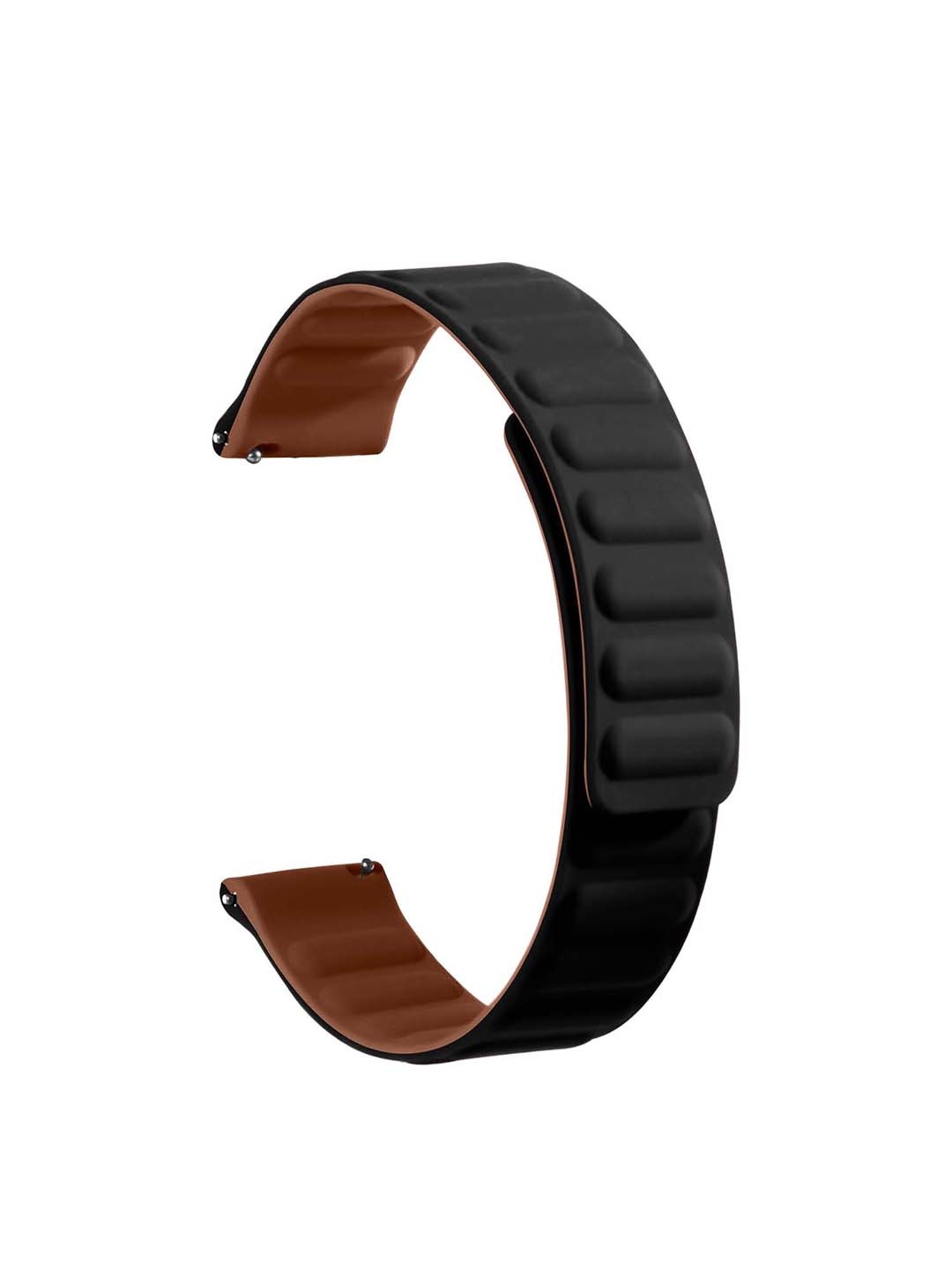 

DailyObjects Silicone Smartwatch Strap, Black
