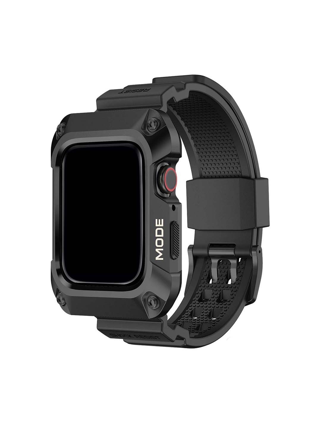 

DailyObjects Rugged Smartwatch Strap & Protective Bumper Case, Black