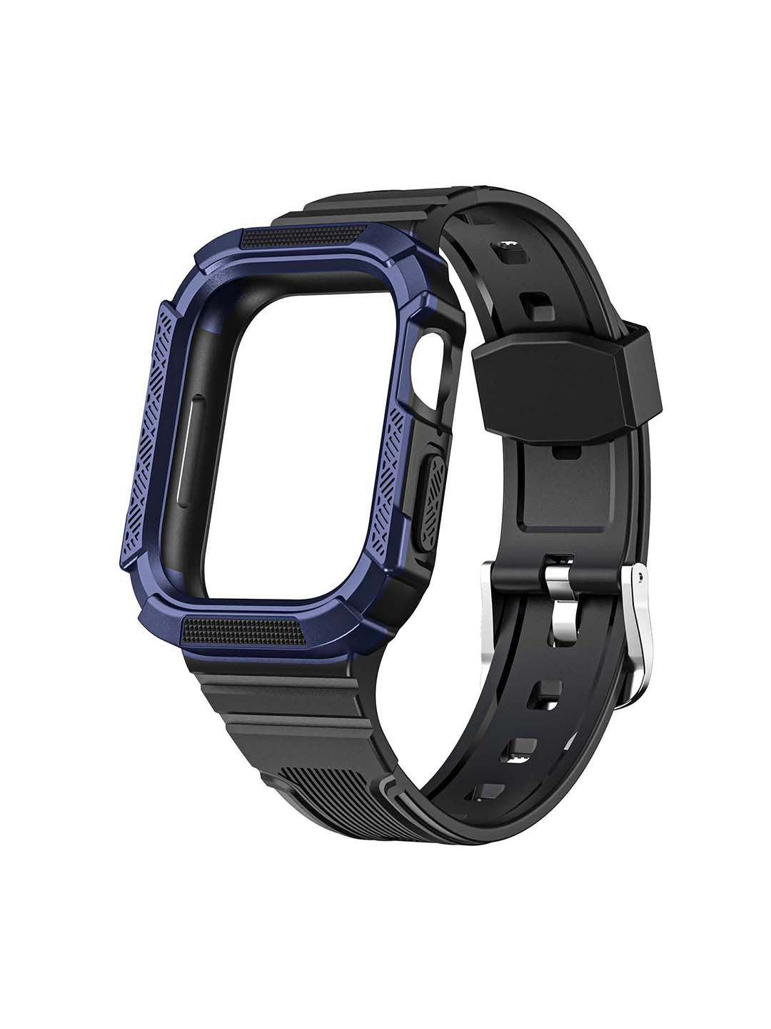

DailyObjects Plastic ActiveFit Apple WatchBand with Protective Bumper Case, Black