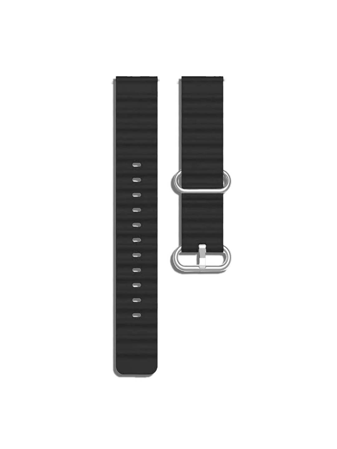 

DailyObjects Rubber Smartwatch Strap, Black