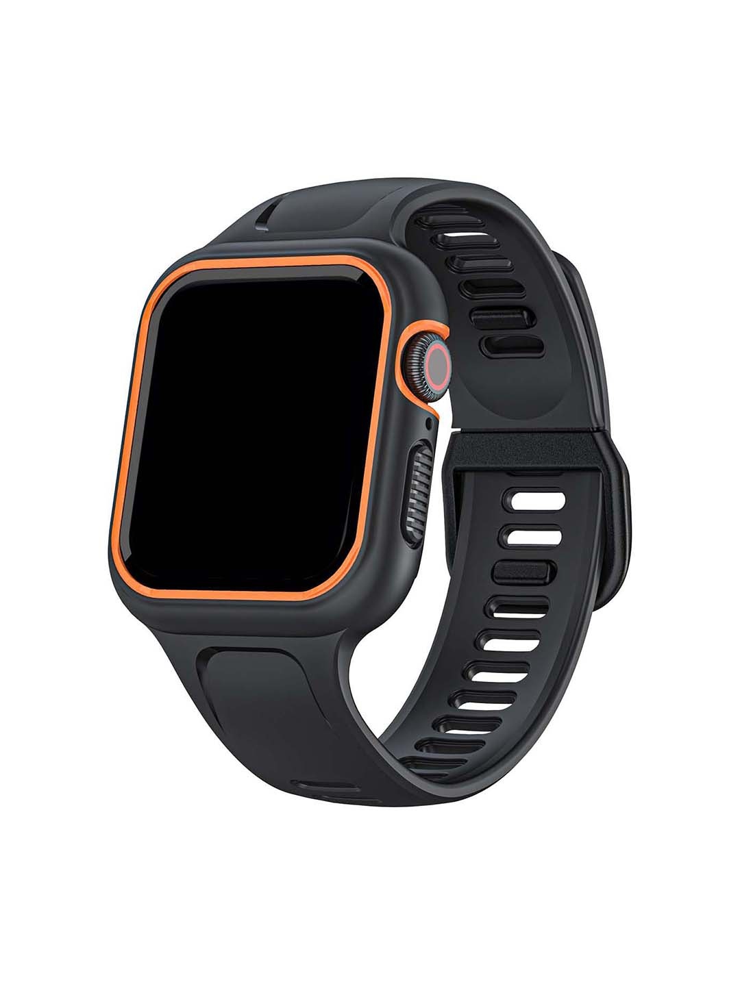 

DailyObjects Dual Lock Apple WatchBand With Protective Bumper Case, Black