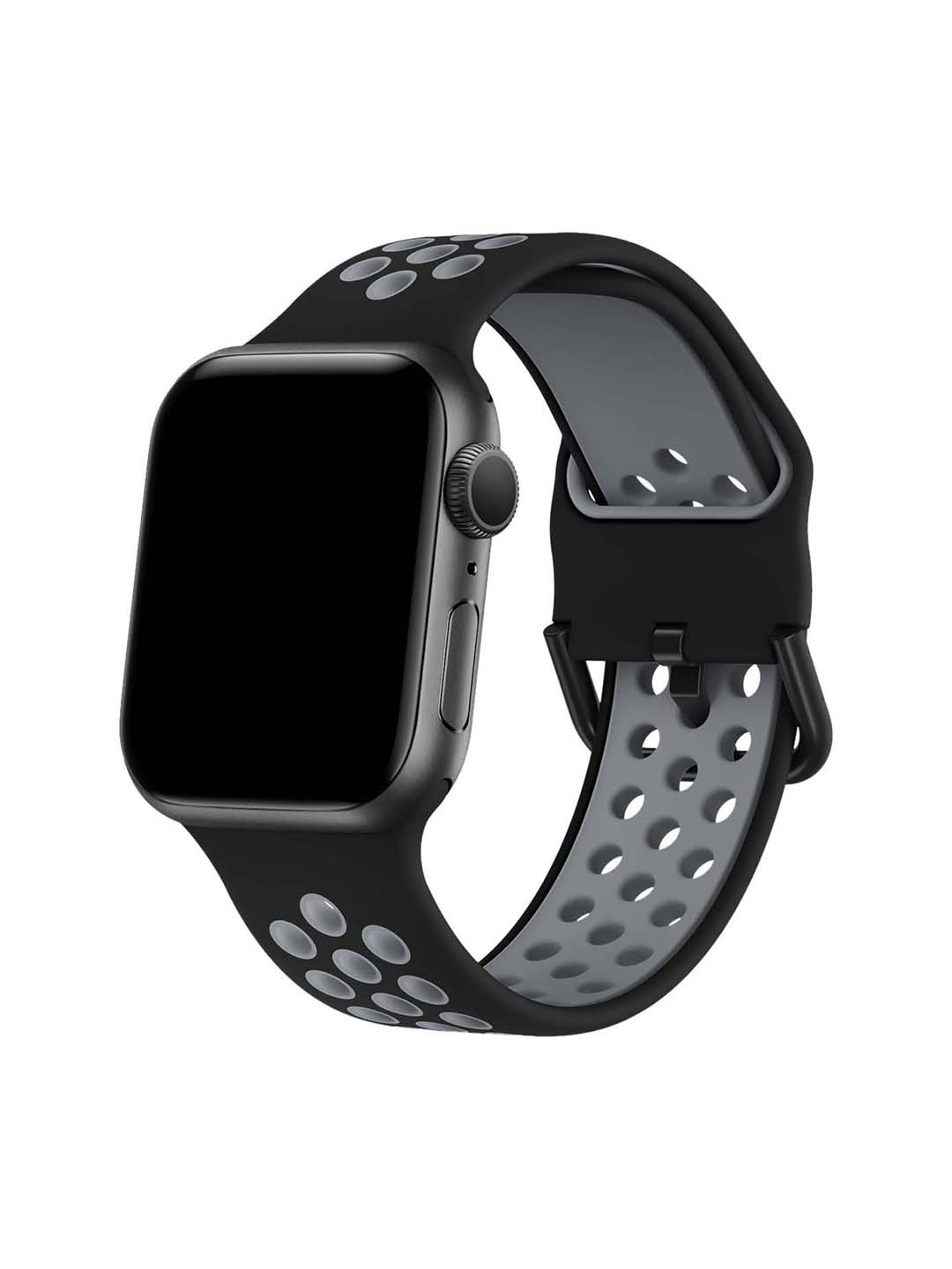

DailyObjects Silicon Smart Watch Straps, Black