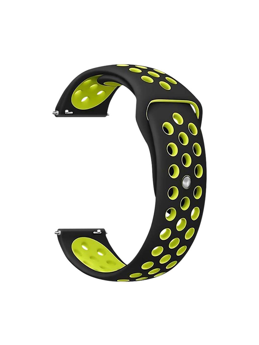 

DailyObjects Silicone Smartwatches Watch Straps, Black