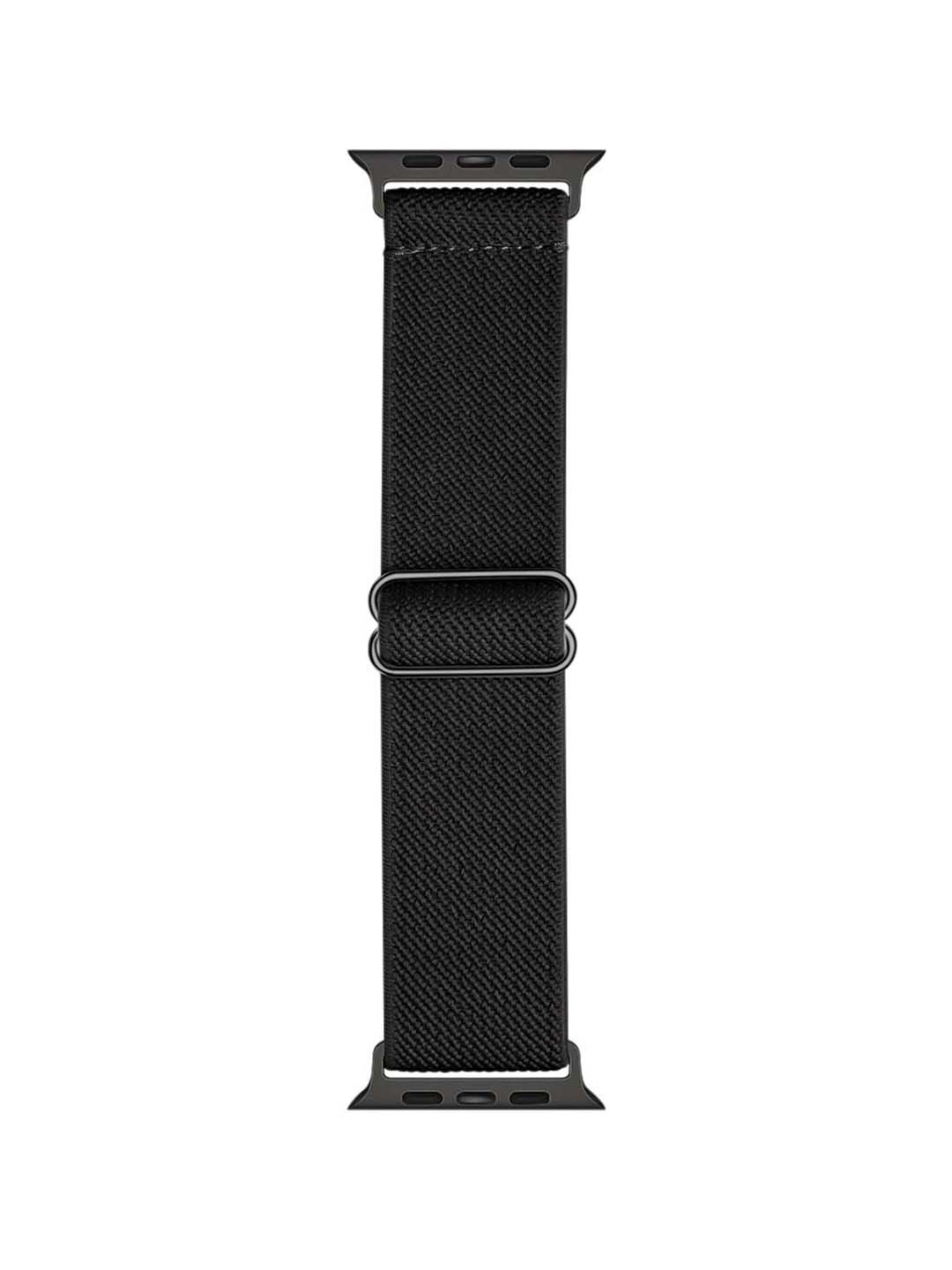 

DailyObjects Unisex Lightweight Elastic Apple Smart Watch Straps, Black