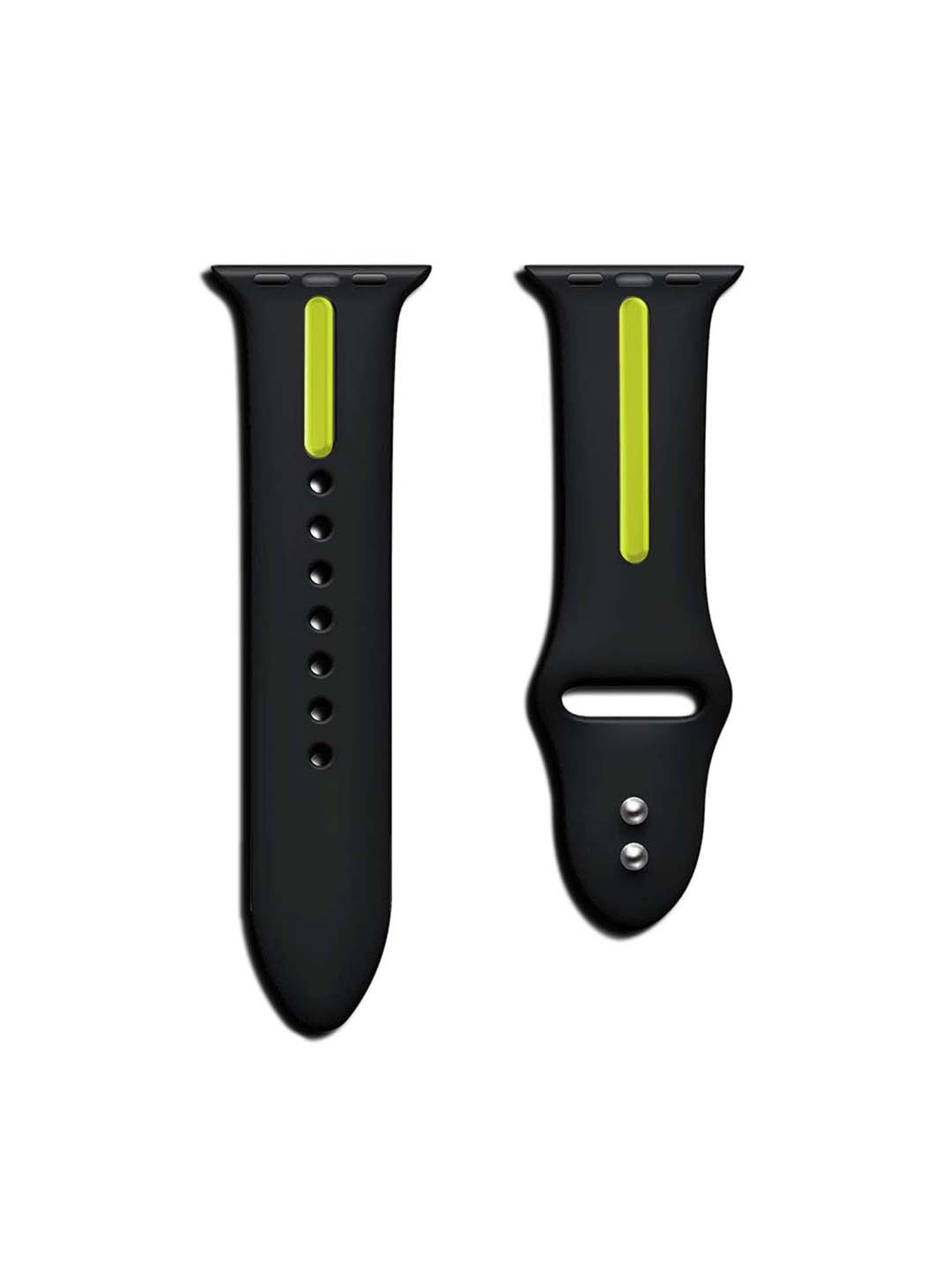 

DailyObjects Silicone Smartwatch Strap, Black