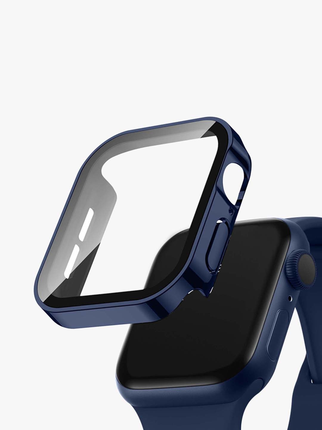 

DailyObjects Plastic Smartwatch Strap With Screen Protector, Blue